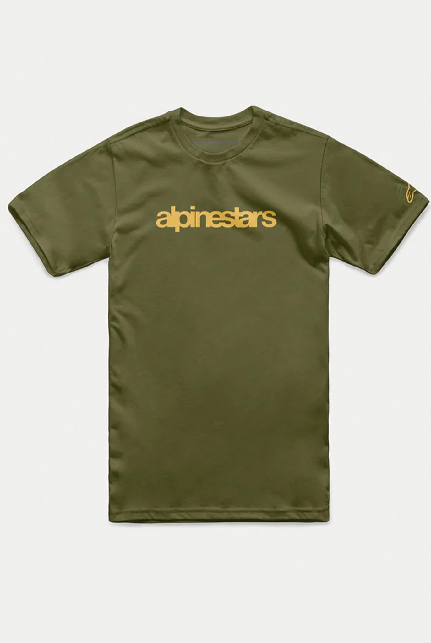 Alpinestars Heritage Word Premium Tee – Unisex Cotton T Shirt Blue Medium I 809685