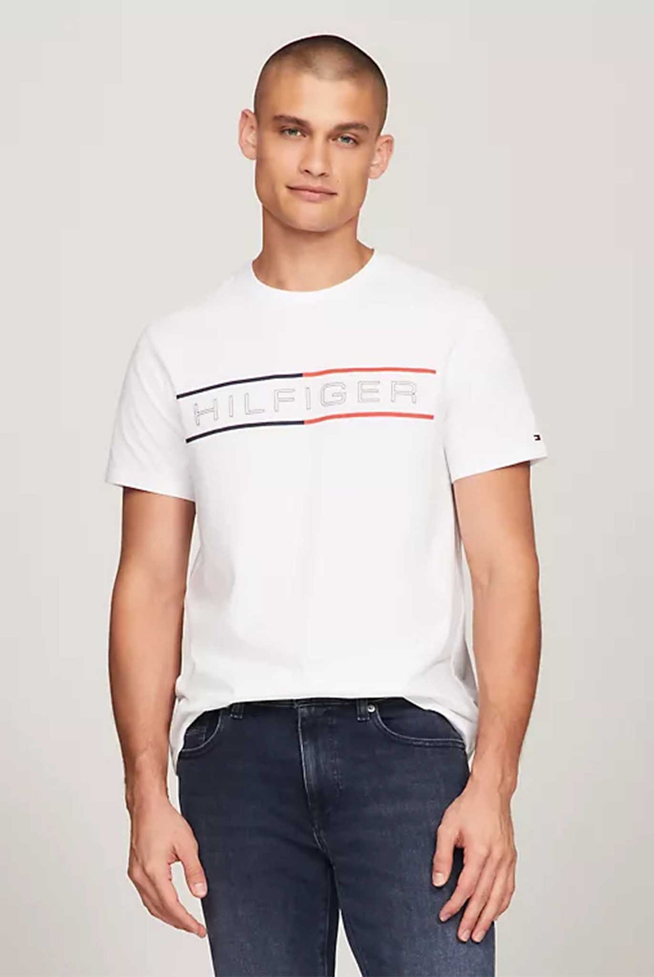 Camiseta Tommy Hilfiguer Graphic Optic White