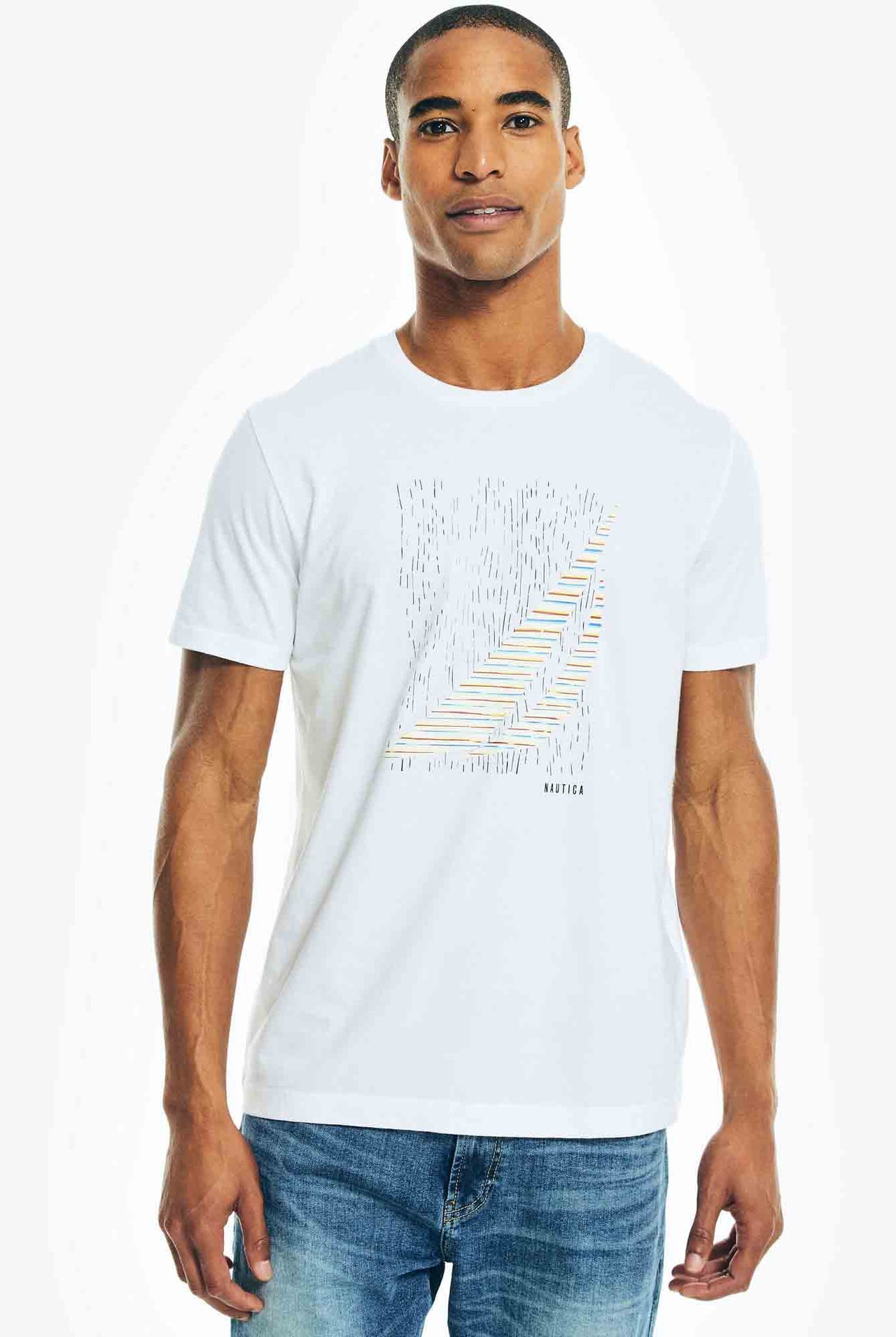 Camiseta Nautica Printed White Graphic