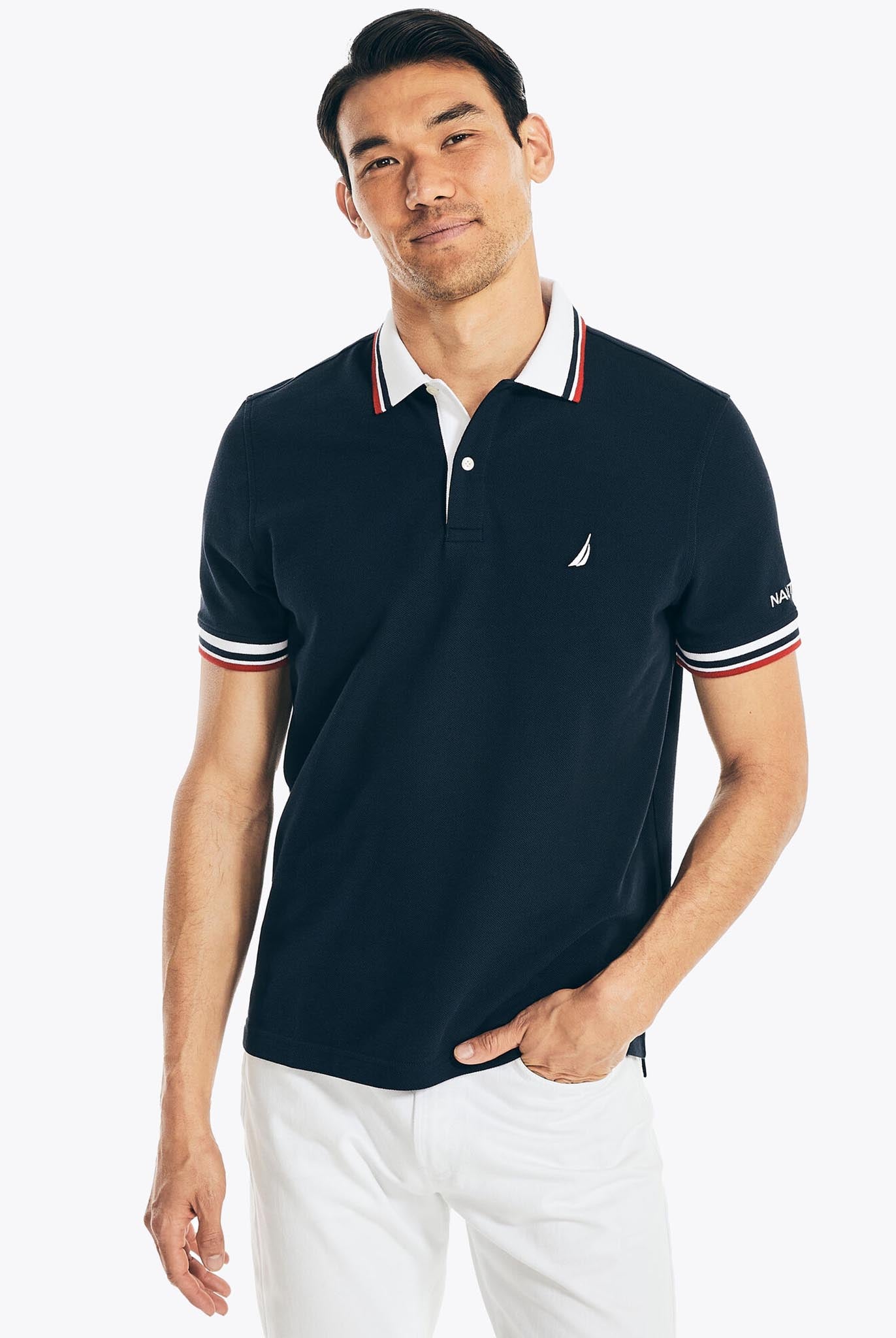 Camisa Polo Camisetas Marca Nautica Camiseta Polo Vinotinto Nautica