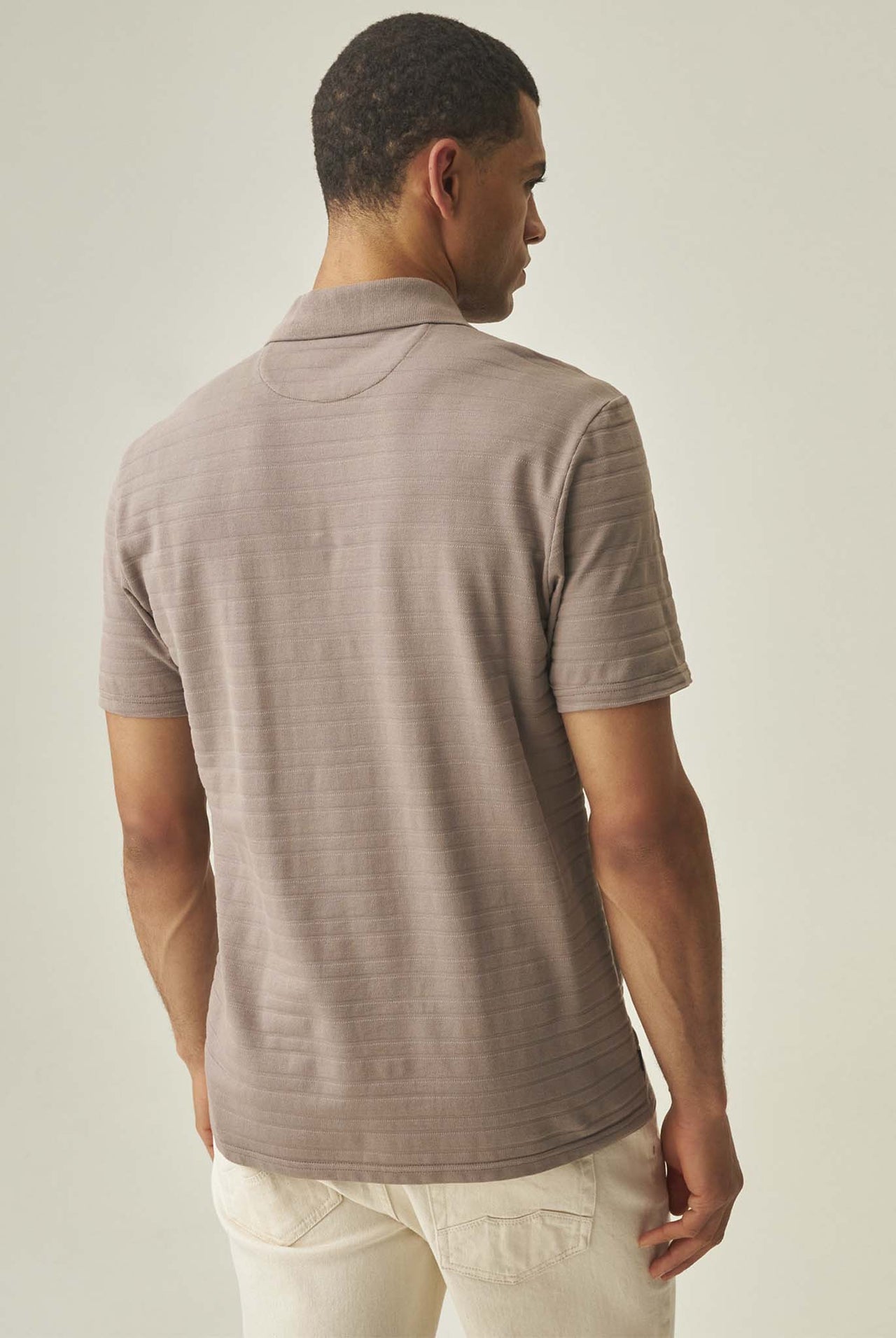 Camiseta Tipo Polo Chevignon Gris Textile Effect 063-602H007