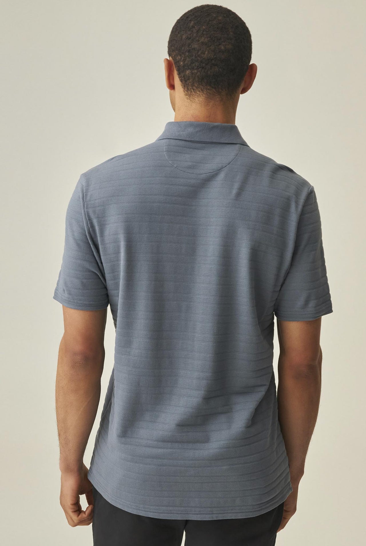 Camiseta Tipo Polo Chevignon Azul Textile Effect 063-602H007
