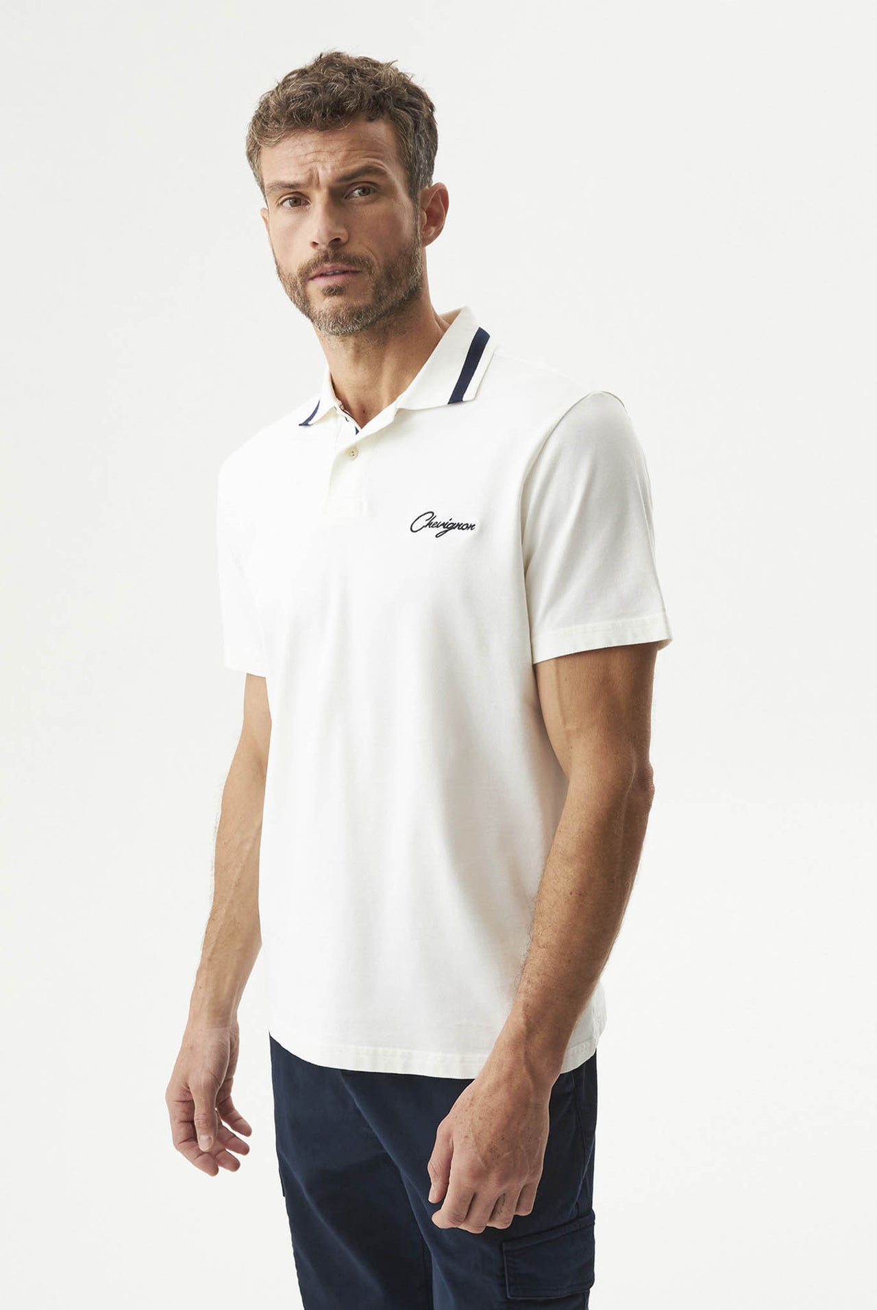 Camiseta Tipo Polo Chevignon Crudo 063-609G009