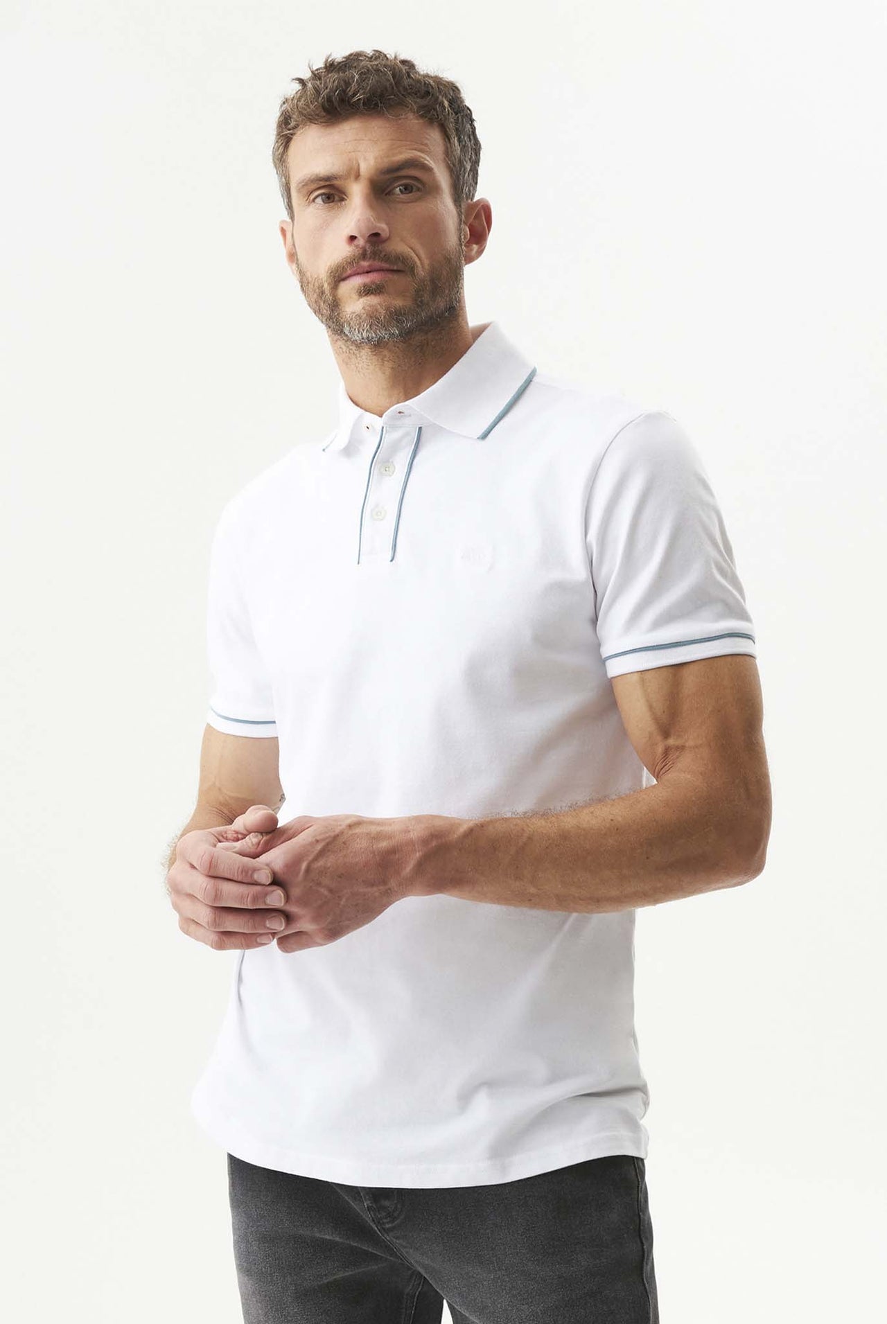 Camiseta Tipo Polo Chevignon Clásico Blanco 063-609G040
