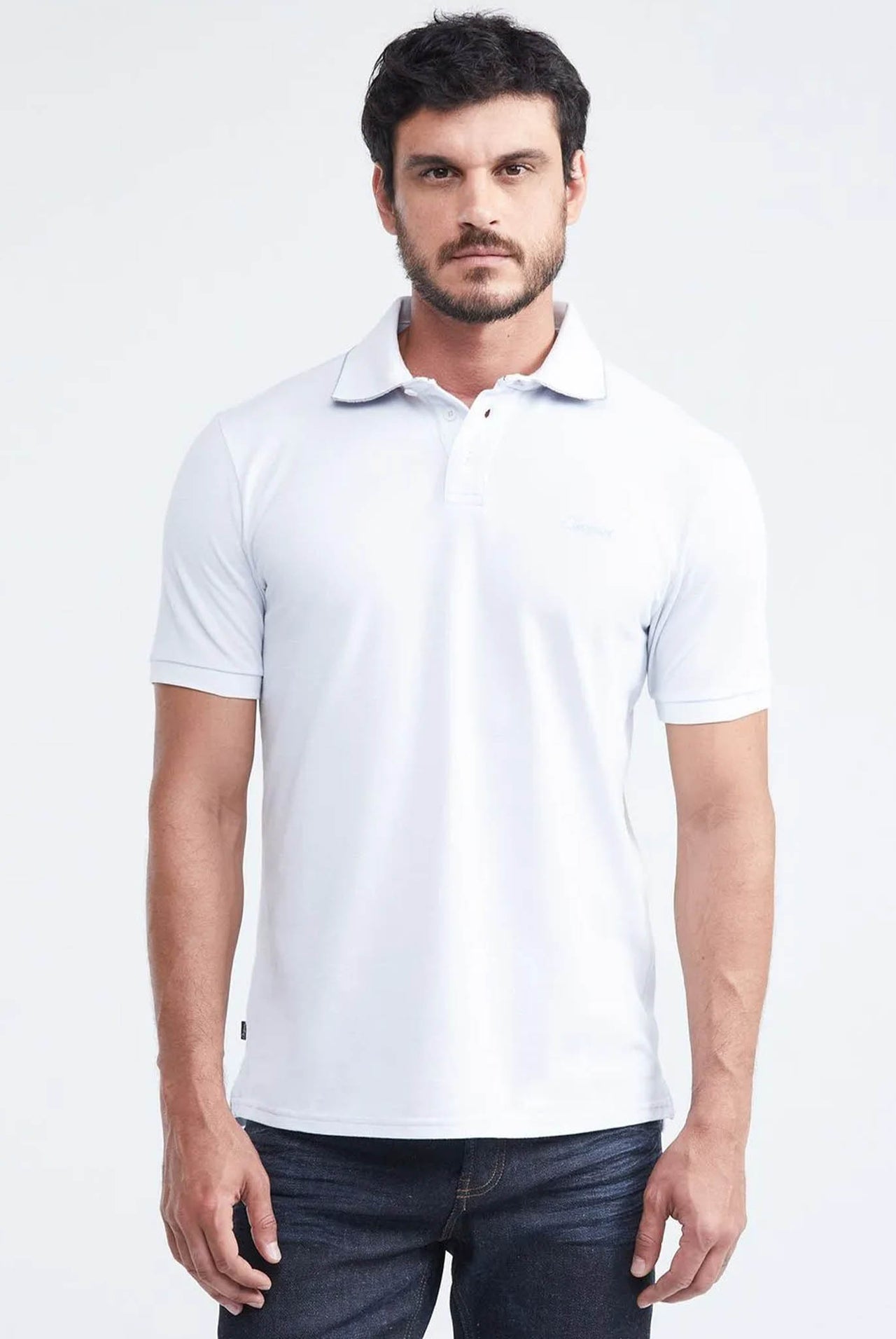Camiseta Tipo Polo Chevignon Azul Claro
