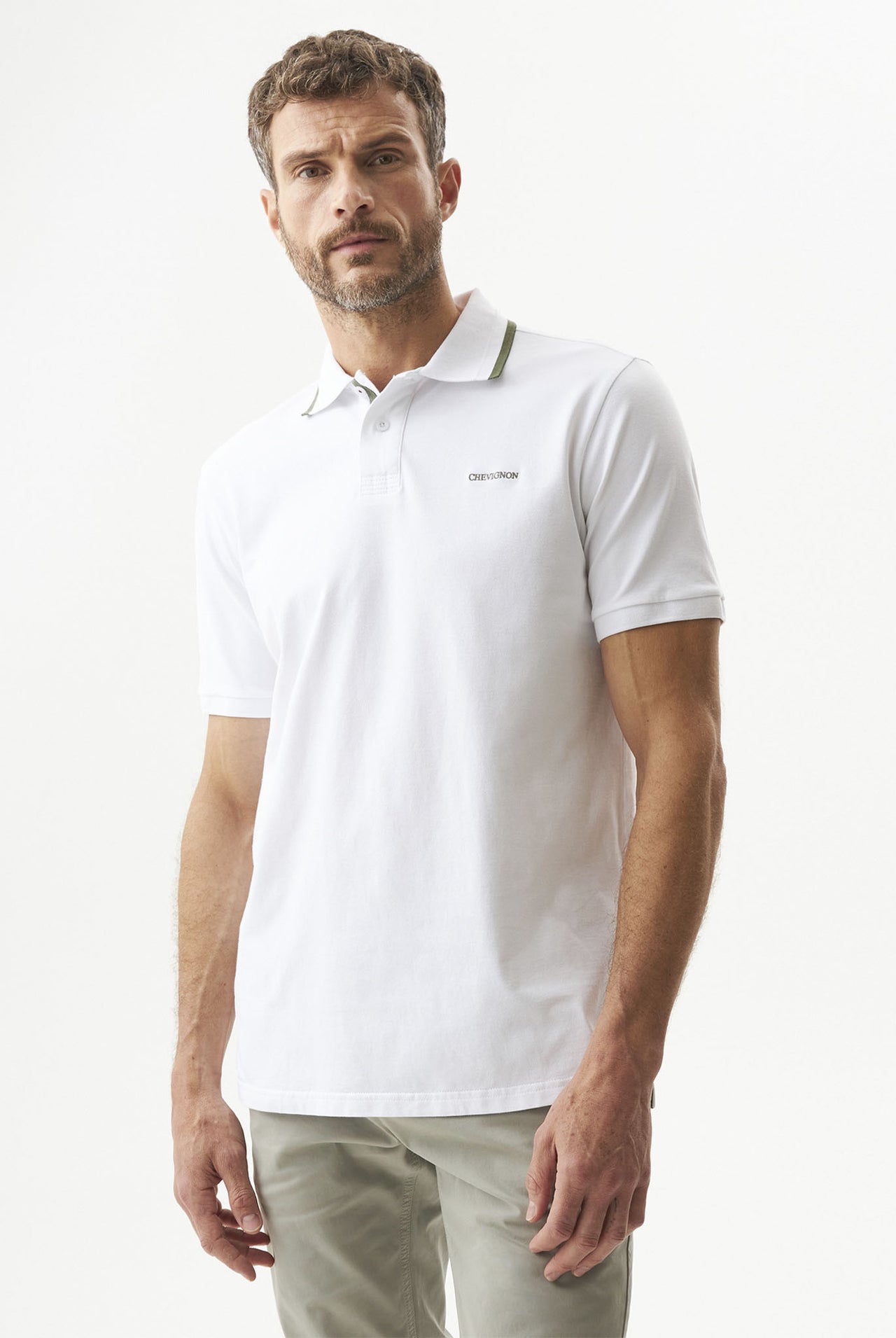 Camiseta Tipo Polo Chevignon Blanco 063-609G031