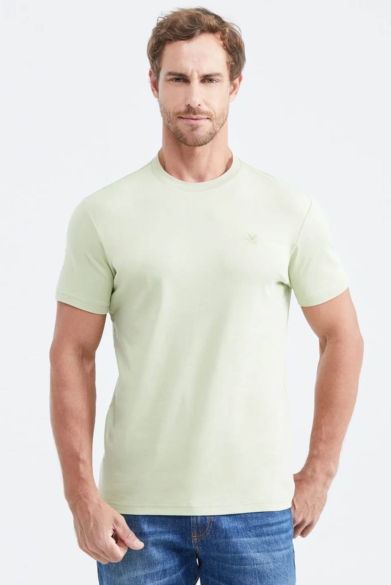 Camiseta Basica Chevignon Verde 063-649F040