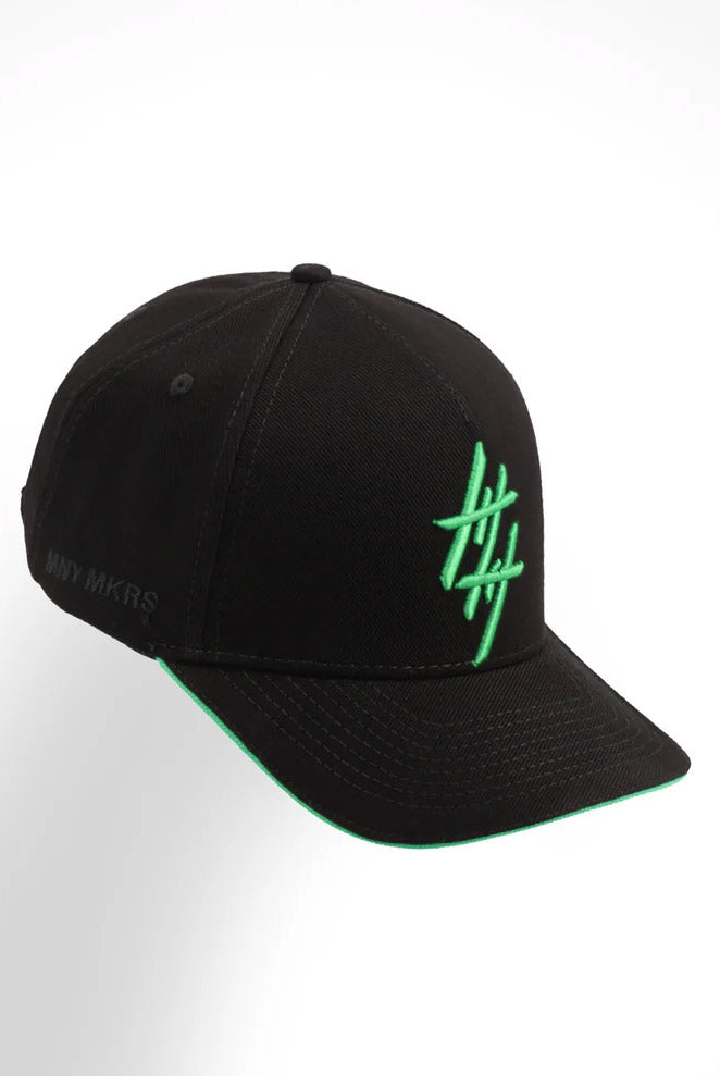 Gorra Money Makers Mmcap Negro Verde