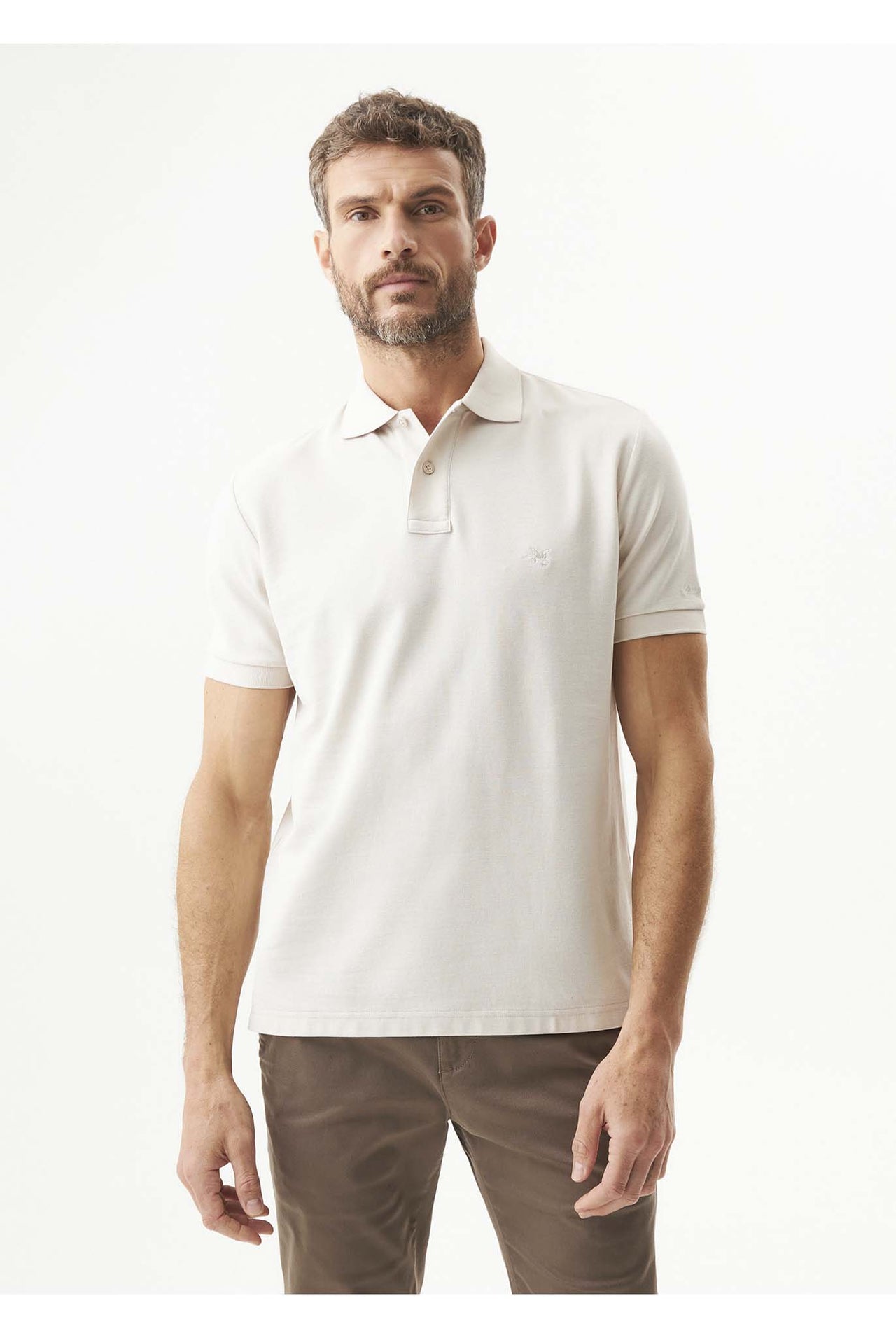 Camiseta Tipo Polo Chevignon Clásico Café 609G000