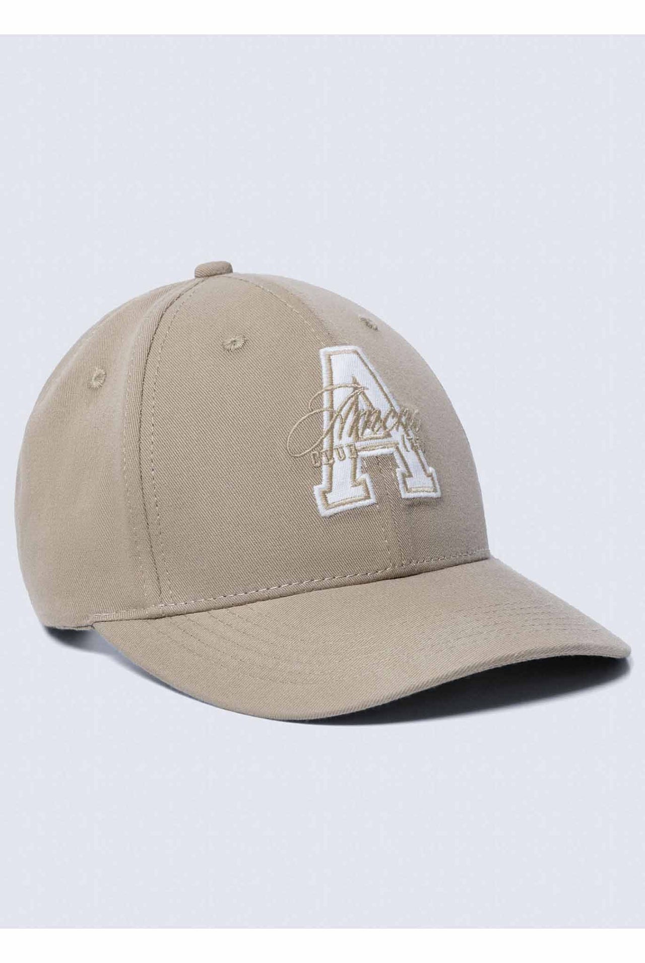 Gorra Americanino 6 Cascos Bordado A Caqui