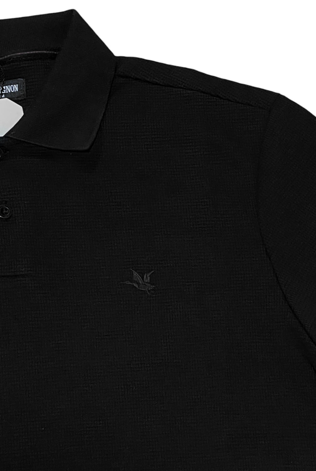 Polo Chevignon Slim Fit Negro Wafle Texture