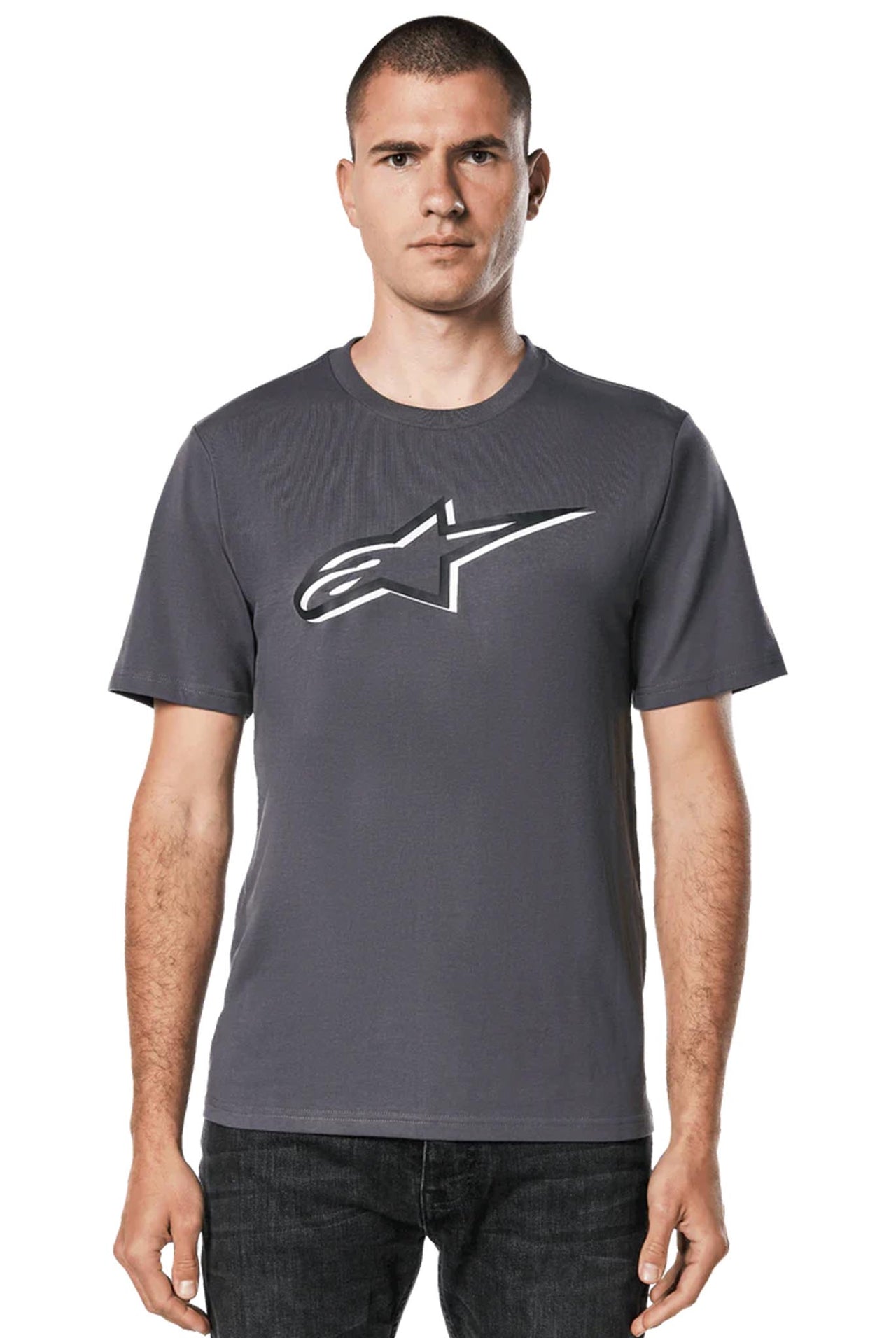 Camiseta Alpinestars Ageless Shadow CSF Charcoal Black