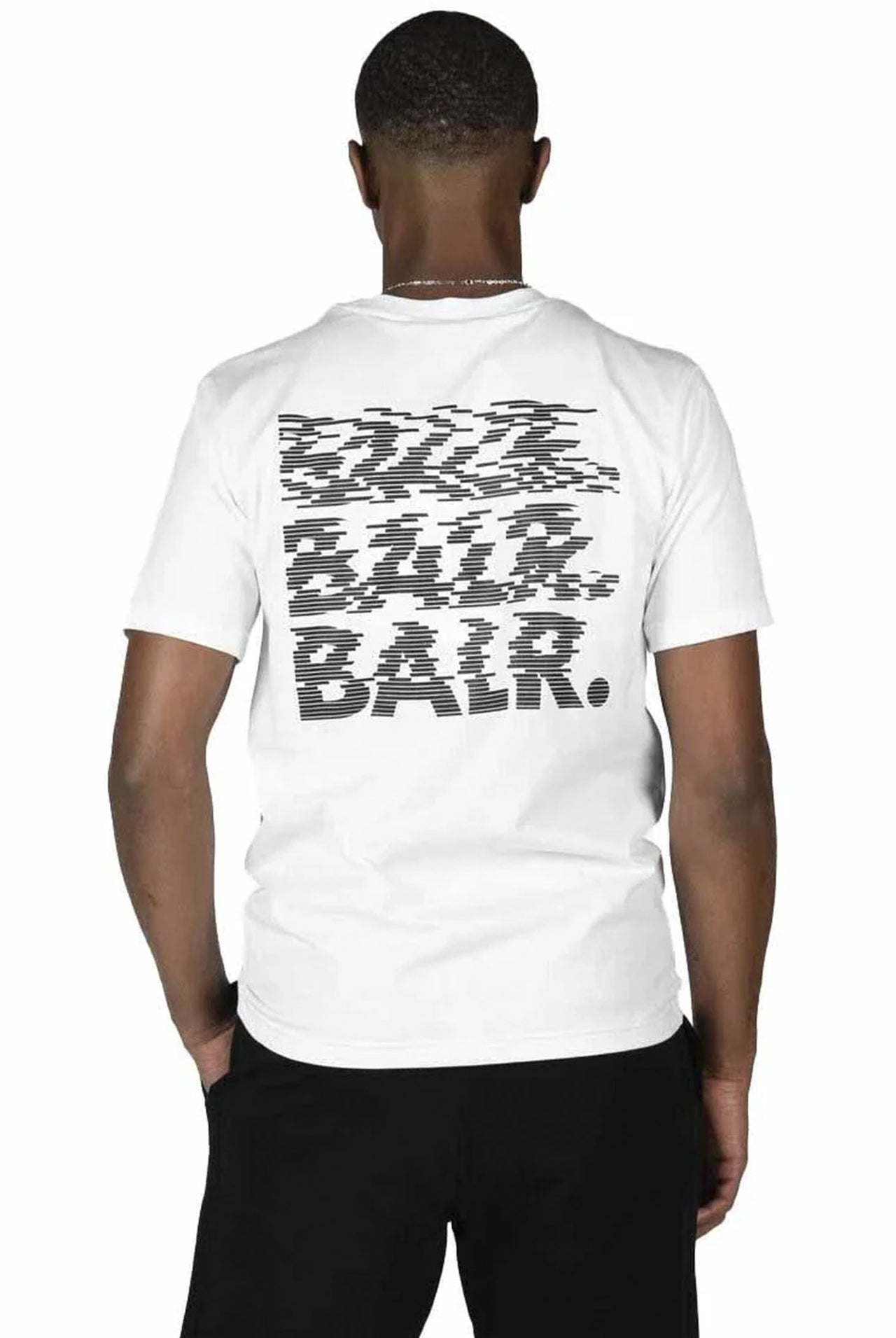 Camiseta BALR Glitch Regular Fit Blanco