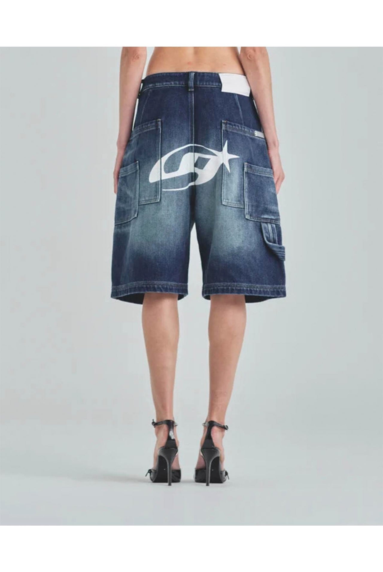 Bermuda Undergold Act 1 UG Star Denim Jorts Medium Blue