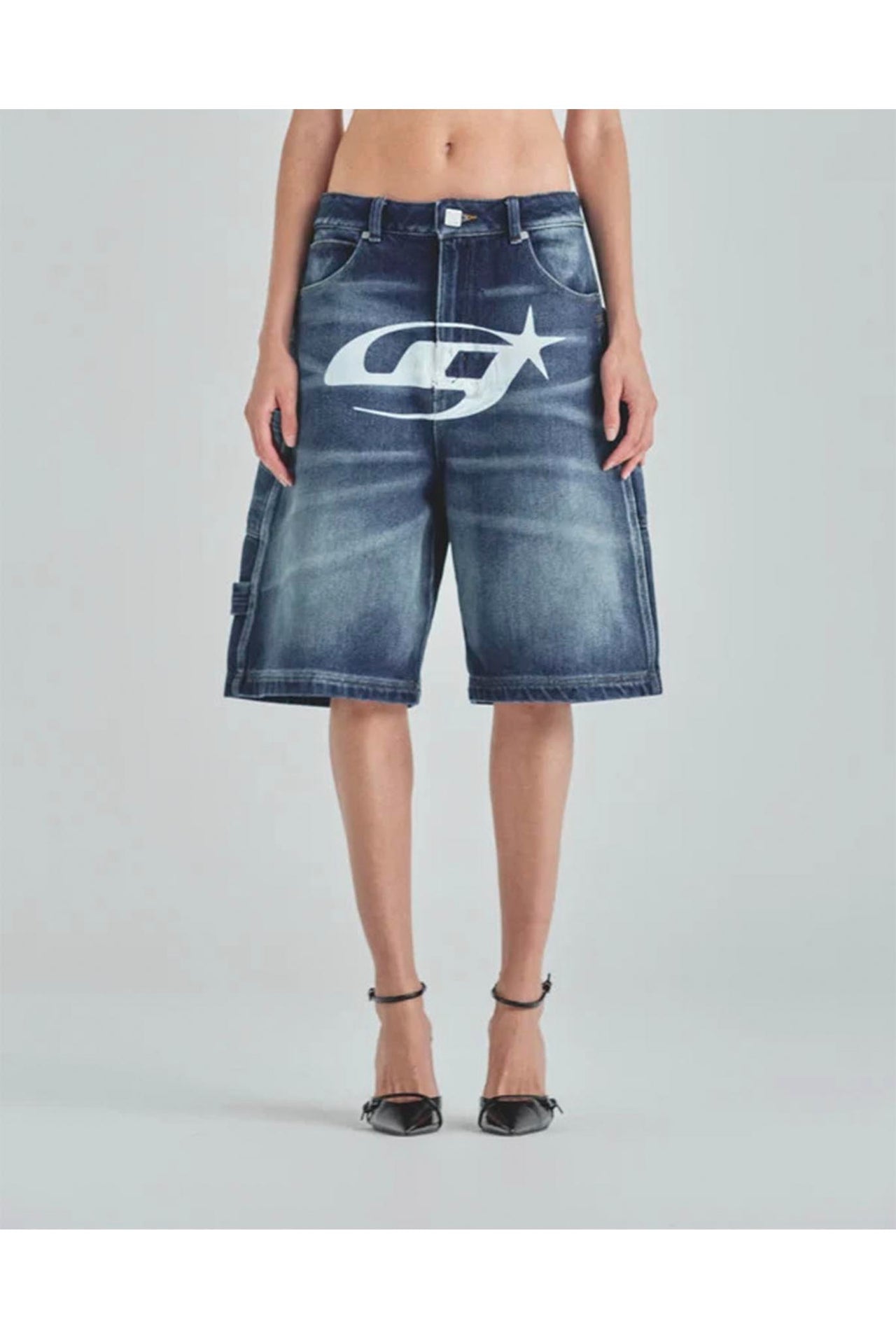 Bermuda Undergold Act 1 UG Star Denim Jorts Medium Blue
