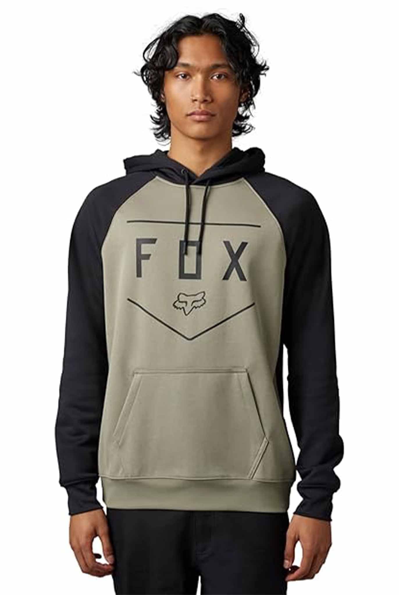 Buzo Fox Shield Pullover Verde Shopcenter