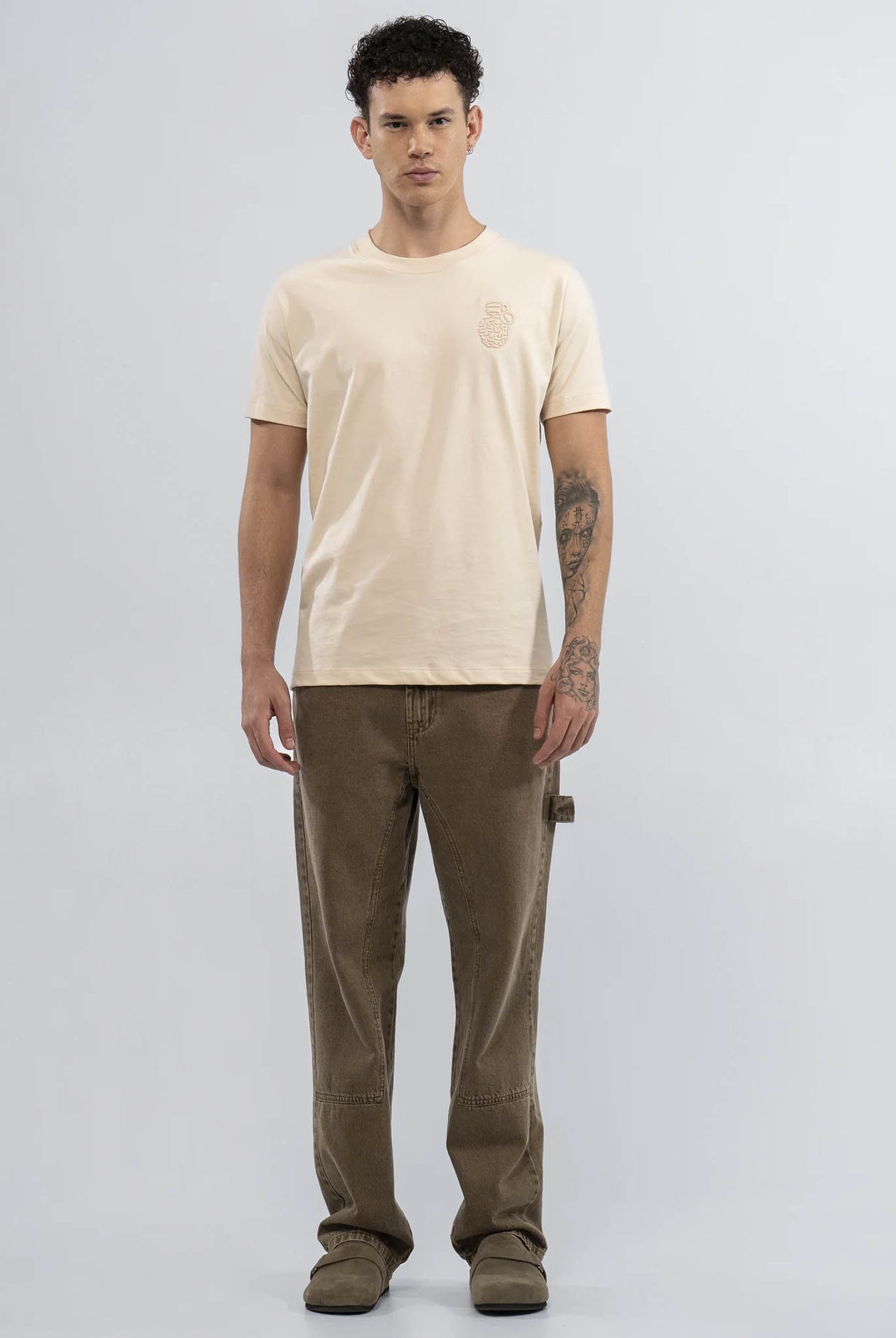 Camiseta Blow Up Slim Fit Ivory C2/1010ET