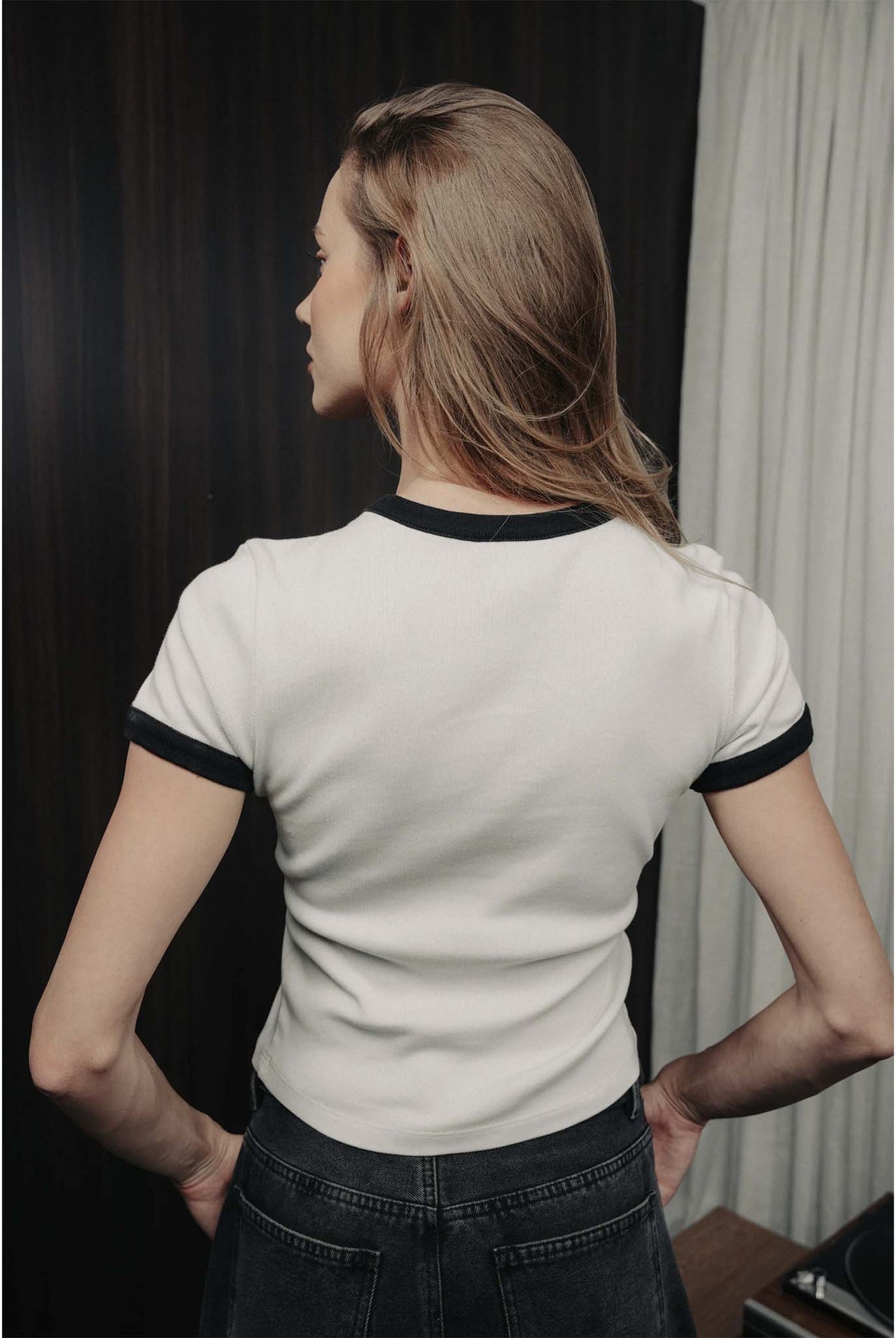 Top Blow Up Short Sleeve Ivory C8M-1010