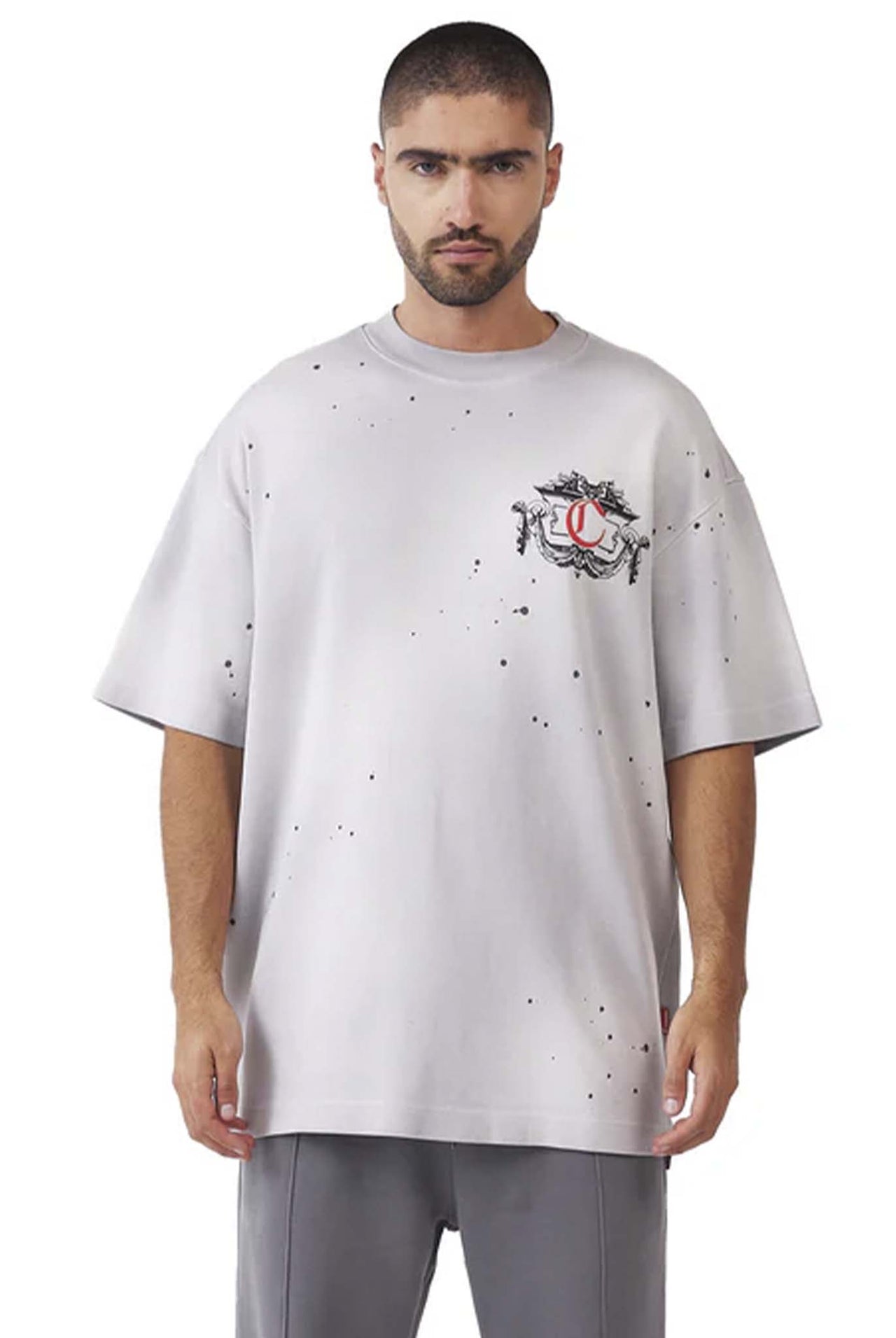 Camiseta Clemont Oversized Disordine Gris 10101510