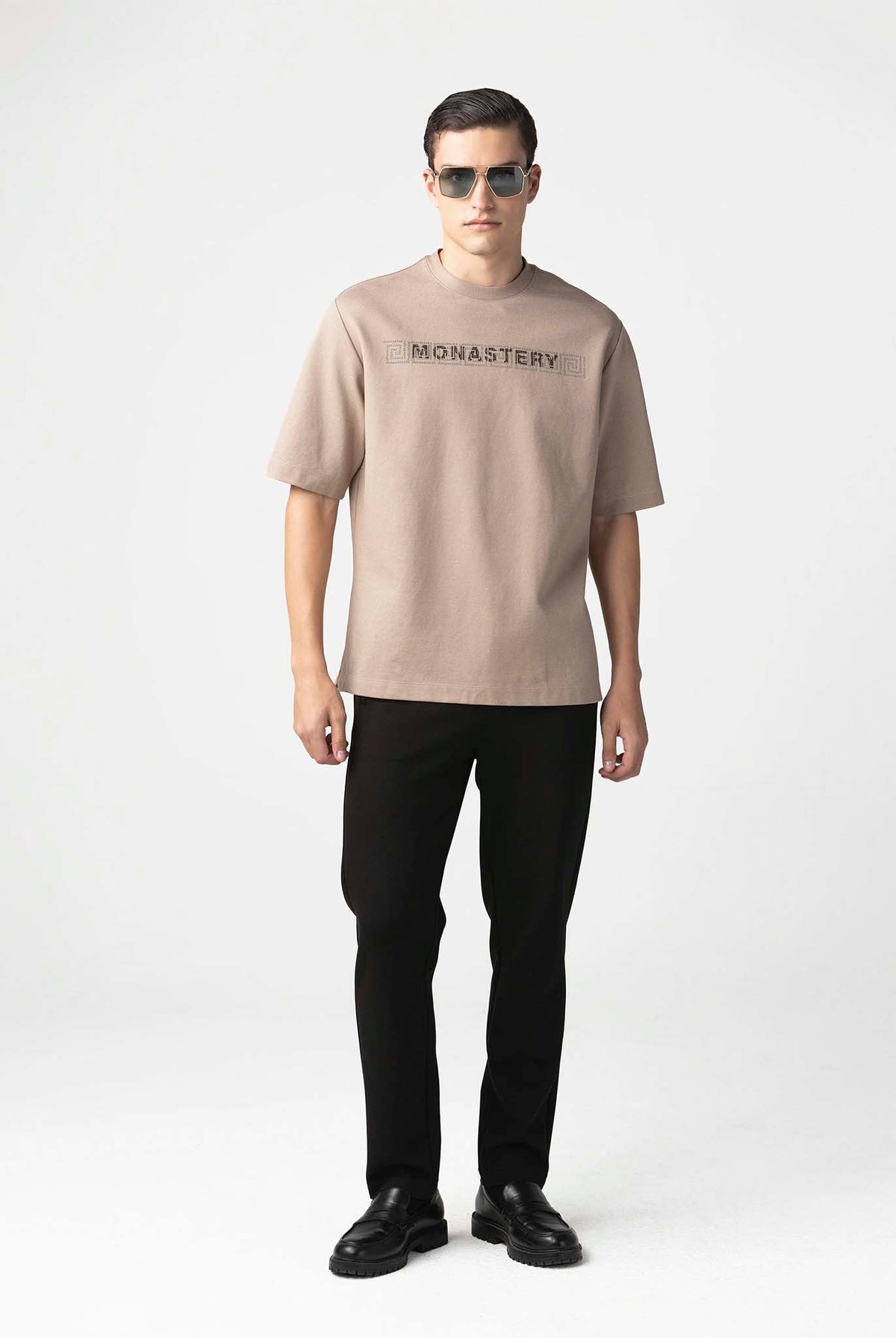 Camiseta Monastery Avaritia Oversize Brown