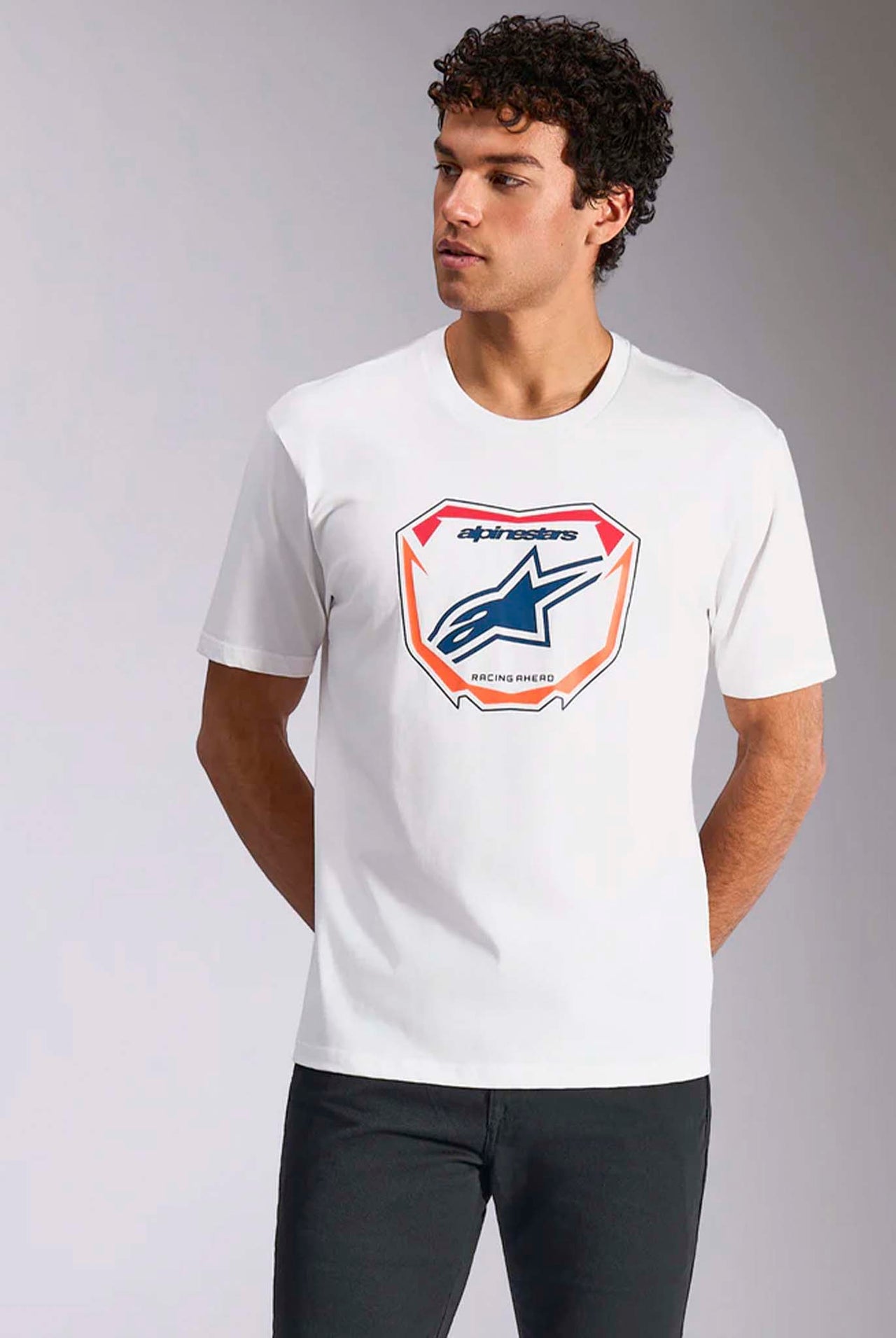 Camiseta Alpinestars Plate SS CSF White