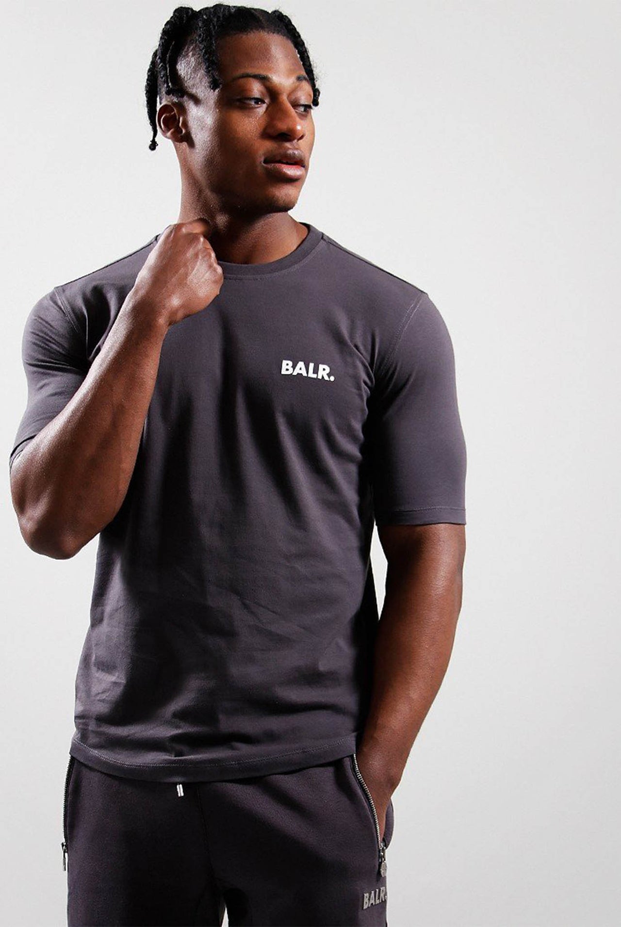 Camiseta Balr Deportiva Con Logo Pequeño Asphalt