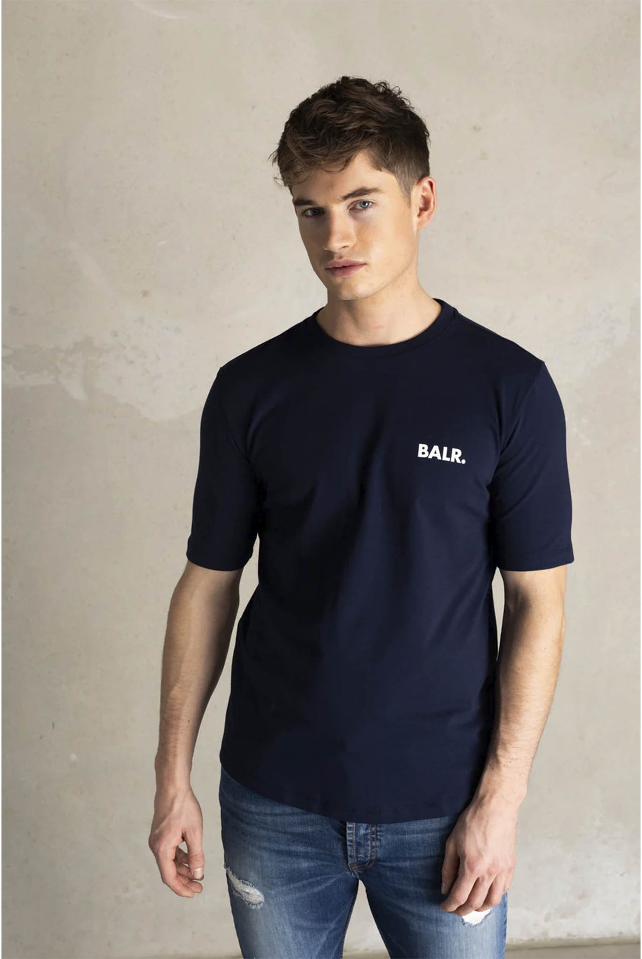 Camiseta Balr Deportiva Con Logo Pequeño Azul Marino