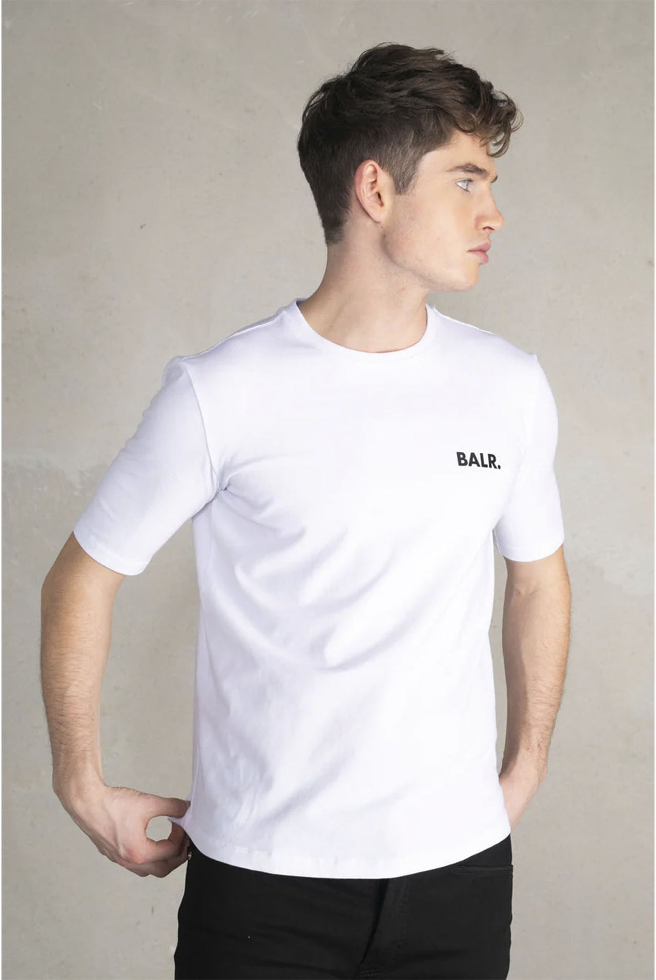 Camiseta Balr Deportiva Con Logo Pequeño Blanco