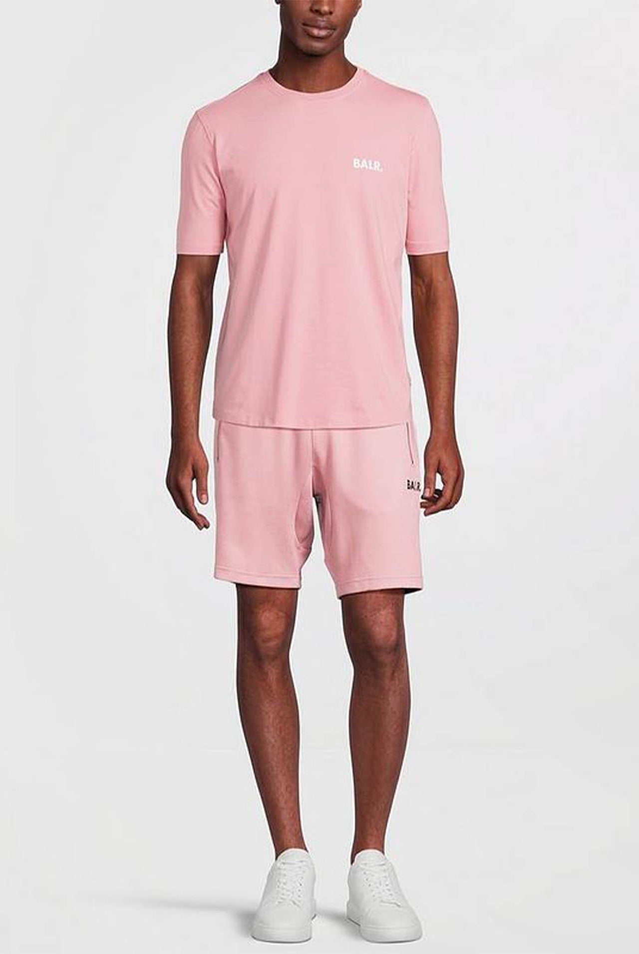 Camiseta Balr Deportiva Con Logo Pequeño Rosado
