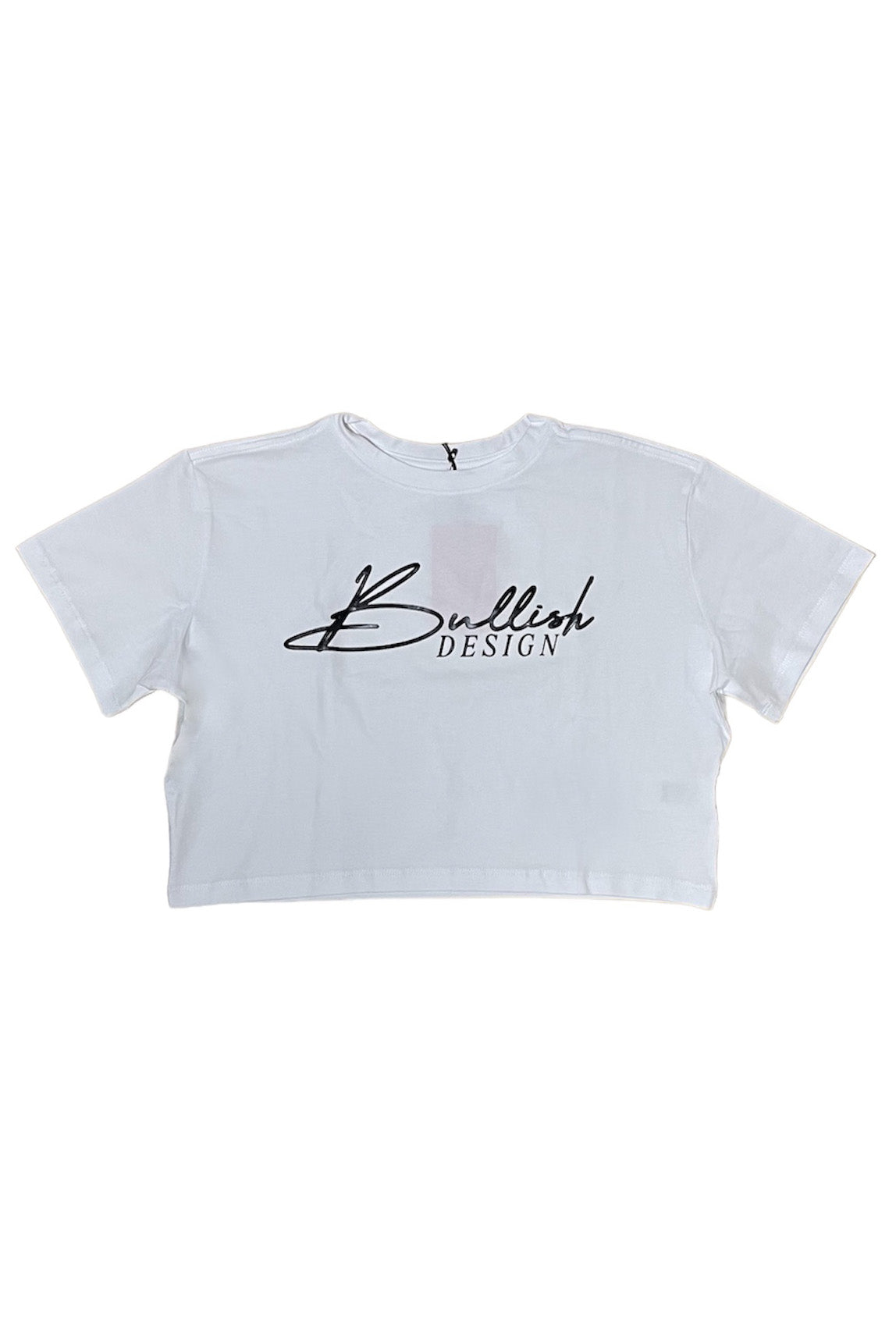 Crop Top Bullish Hype White