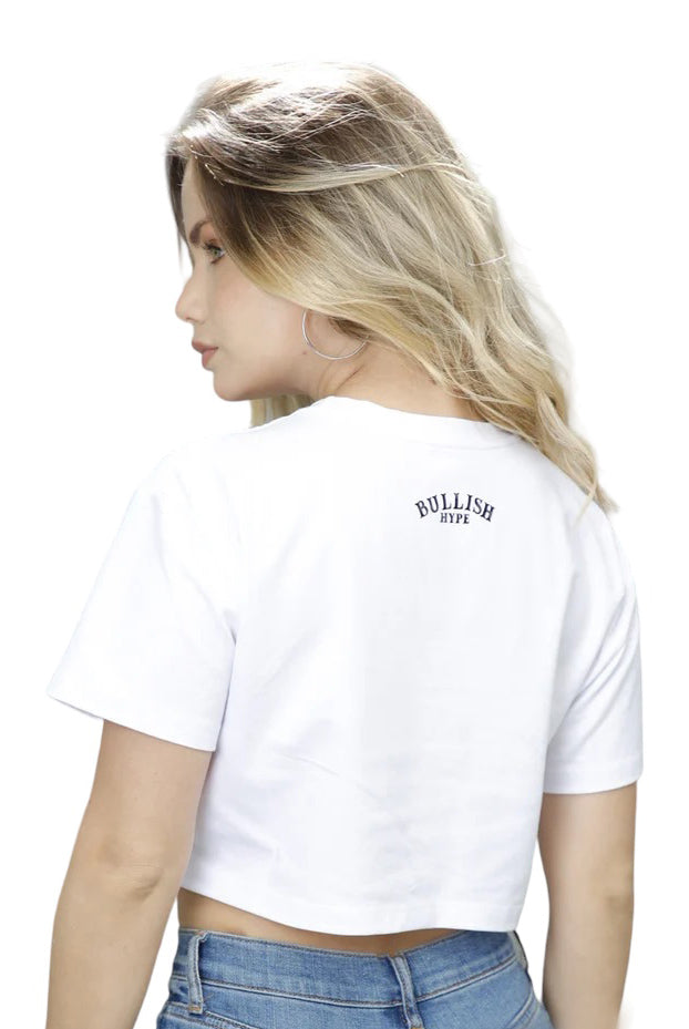 Crop top Bullish Hype Radium White