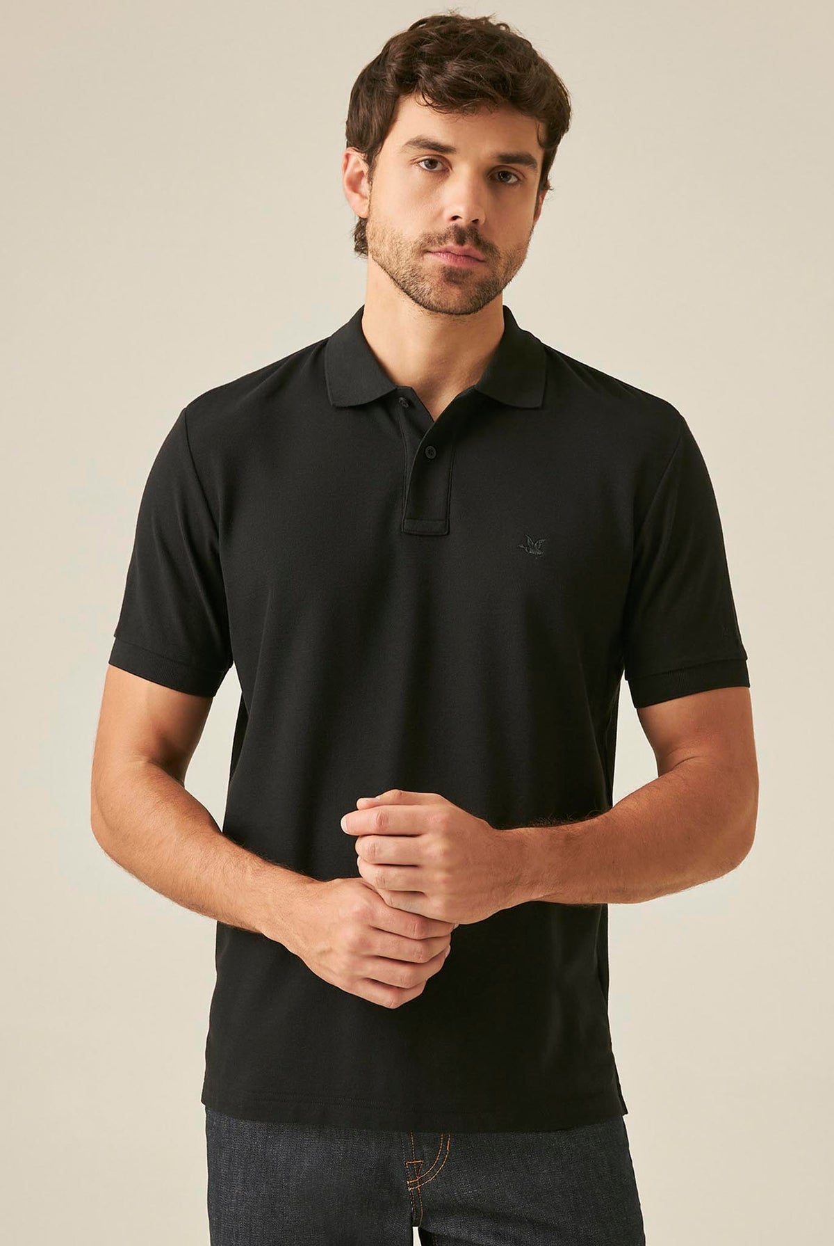 Camiseta Tipo Polo Chevignon Negro 600G000