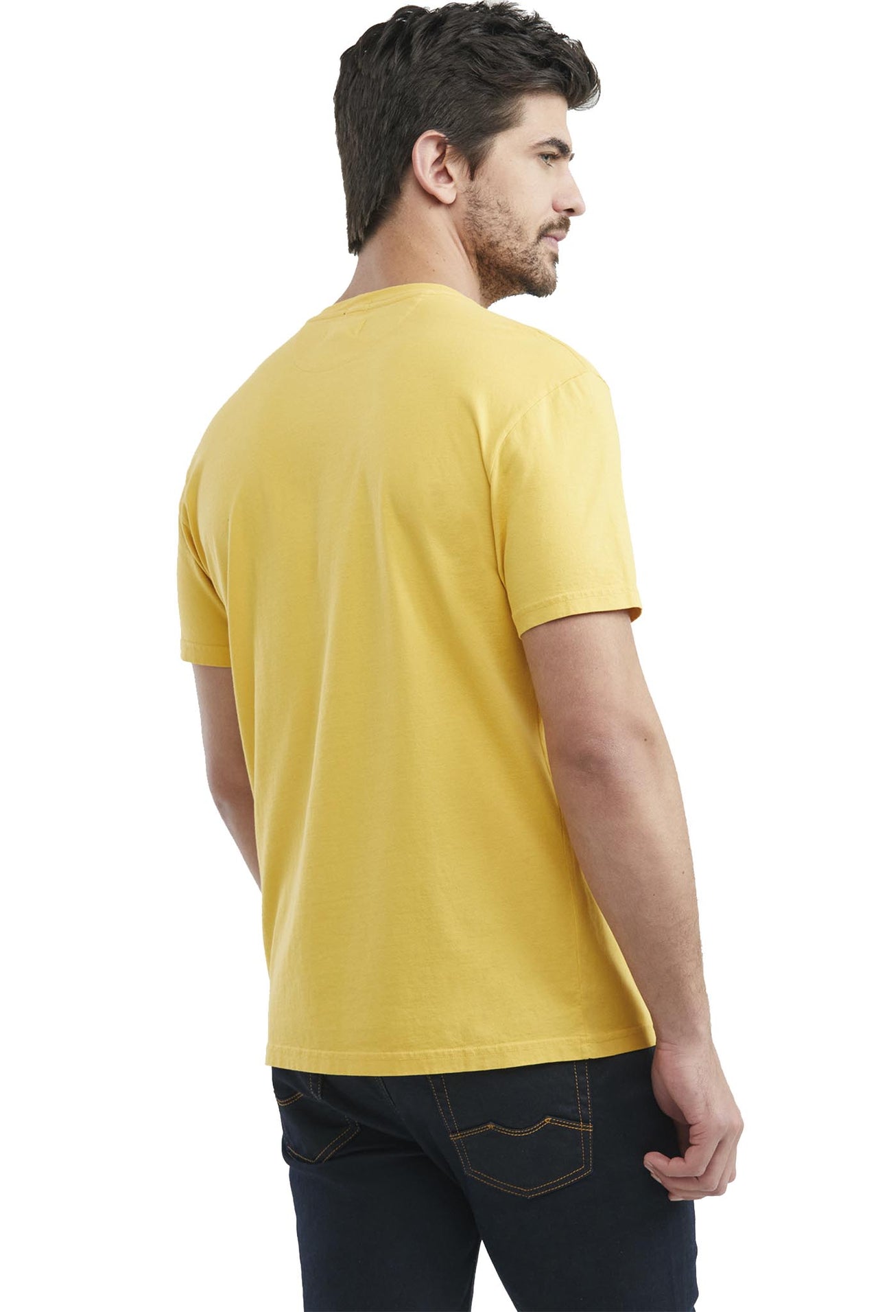 Camiseta Chevignon Manga Corta Cuello Redondo En rib, Color Amarillo - 649E001-T01