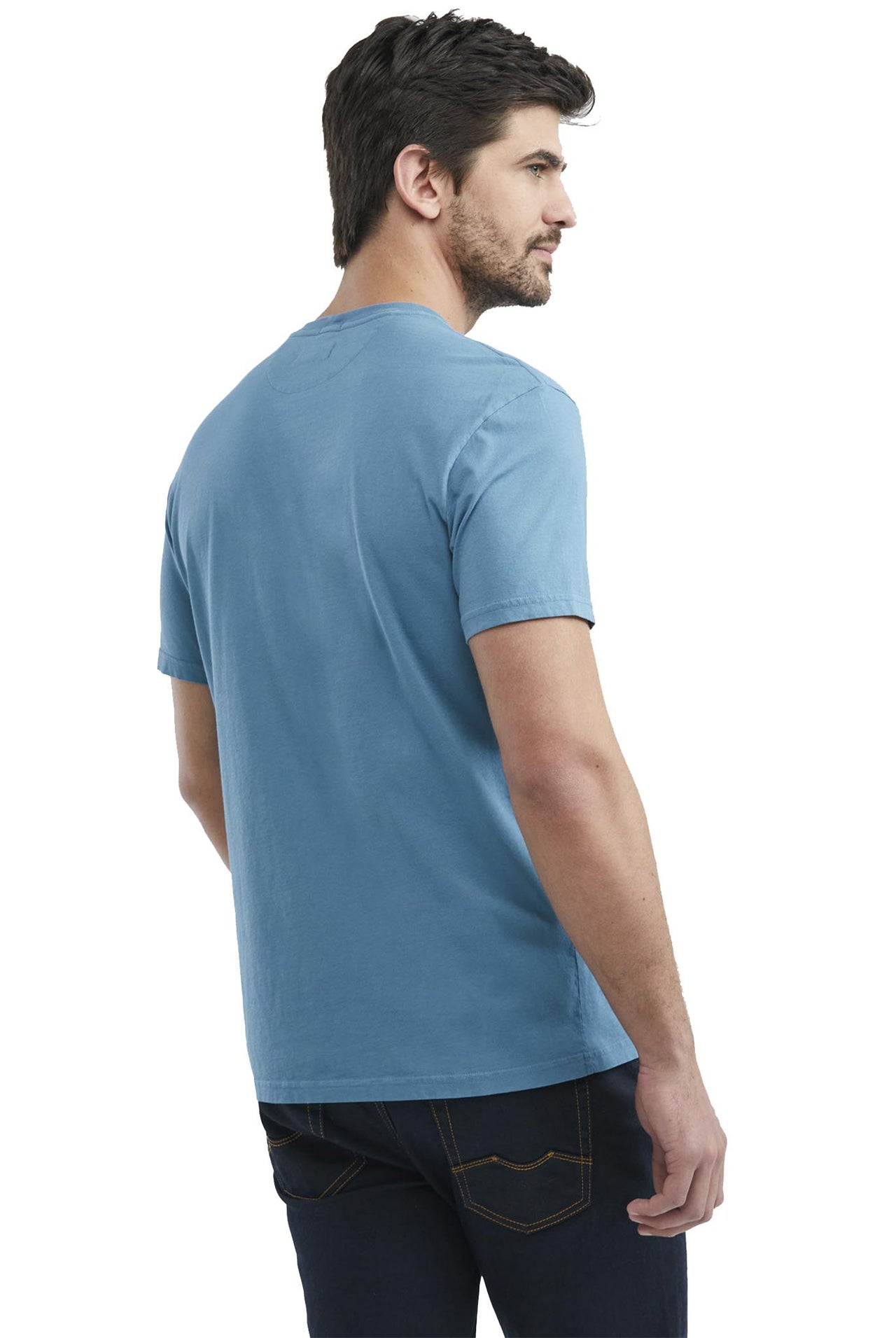 Camiseta Chevignon Corte ajustado, Manga Corta Cuello redondo - Azul Medio