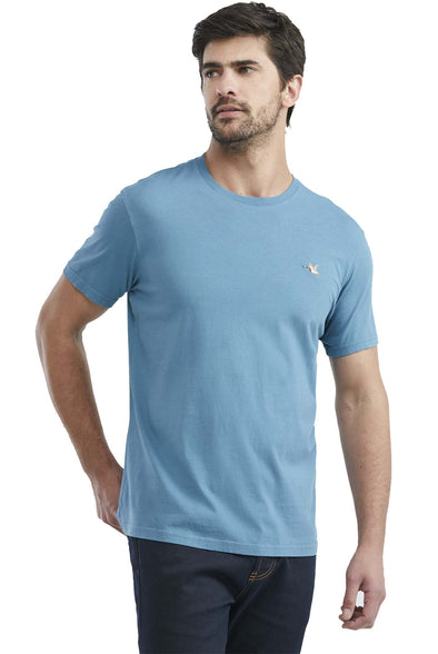 Camiseta Chevignon Corte ajustado, Manga Corta Cuello redondo - Azul Medio