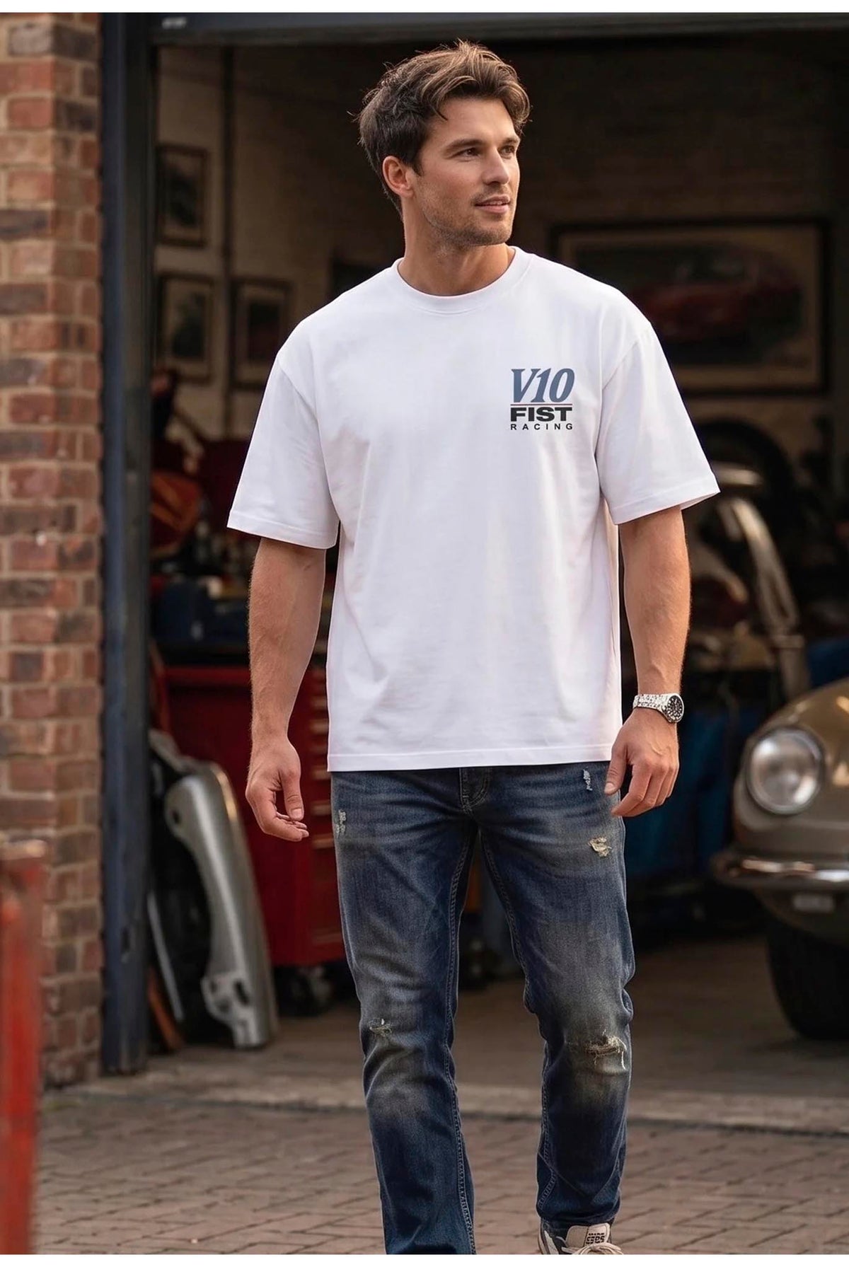 Camiseta Fist V10 Blanca