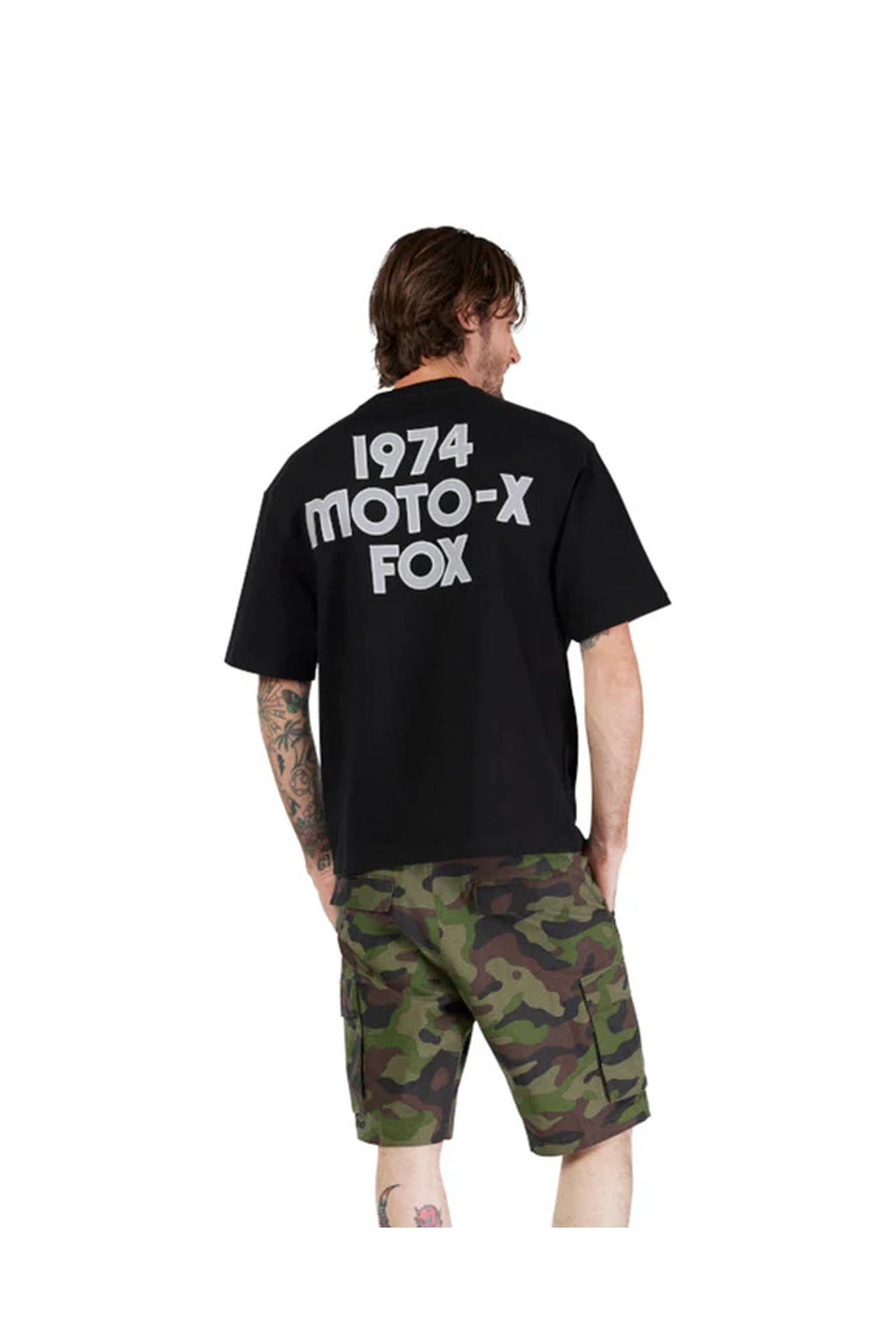 Camiseta Fox Moto X Oversized Negro