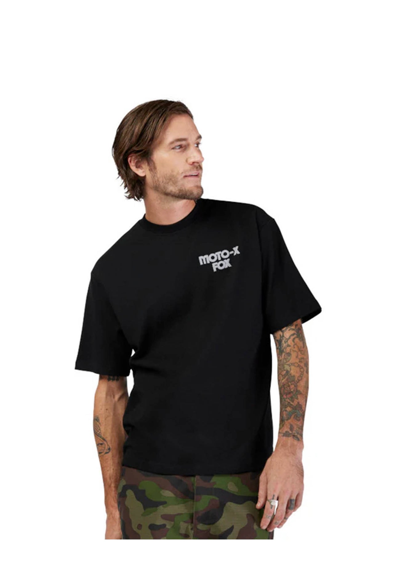 Camiseta Fox Moto X Oversized Negro