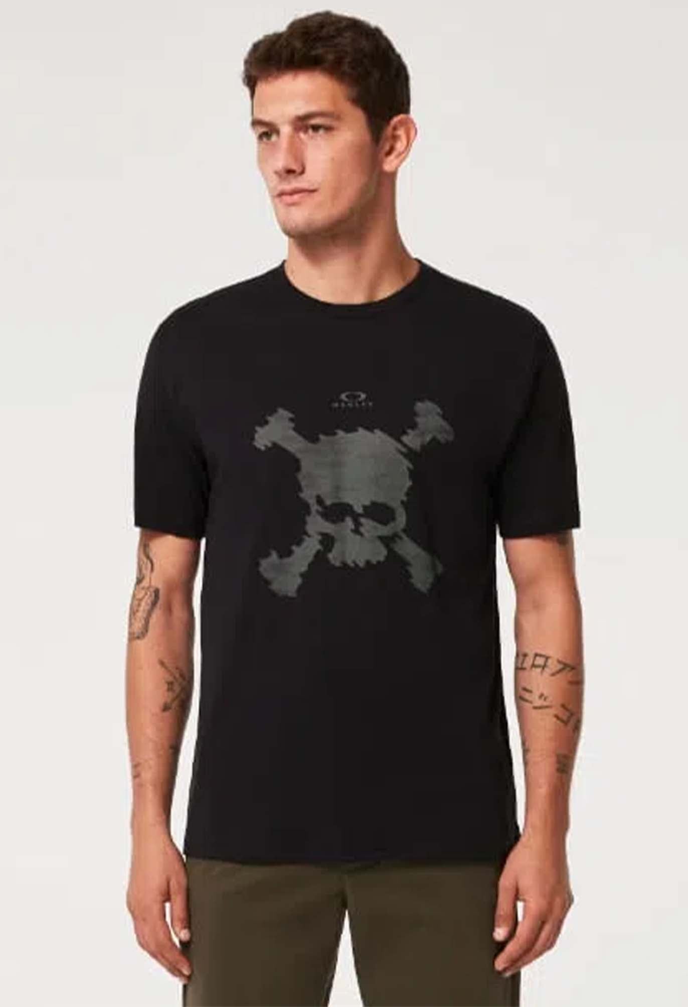 Oakley Camo Skull Tee shirt, blackout