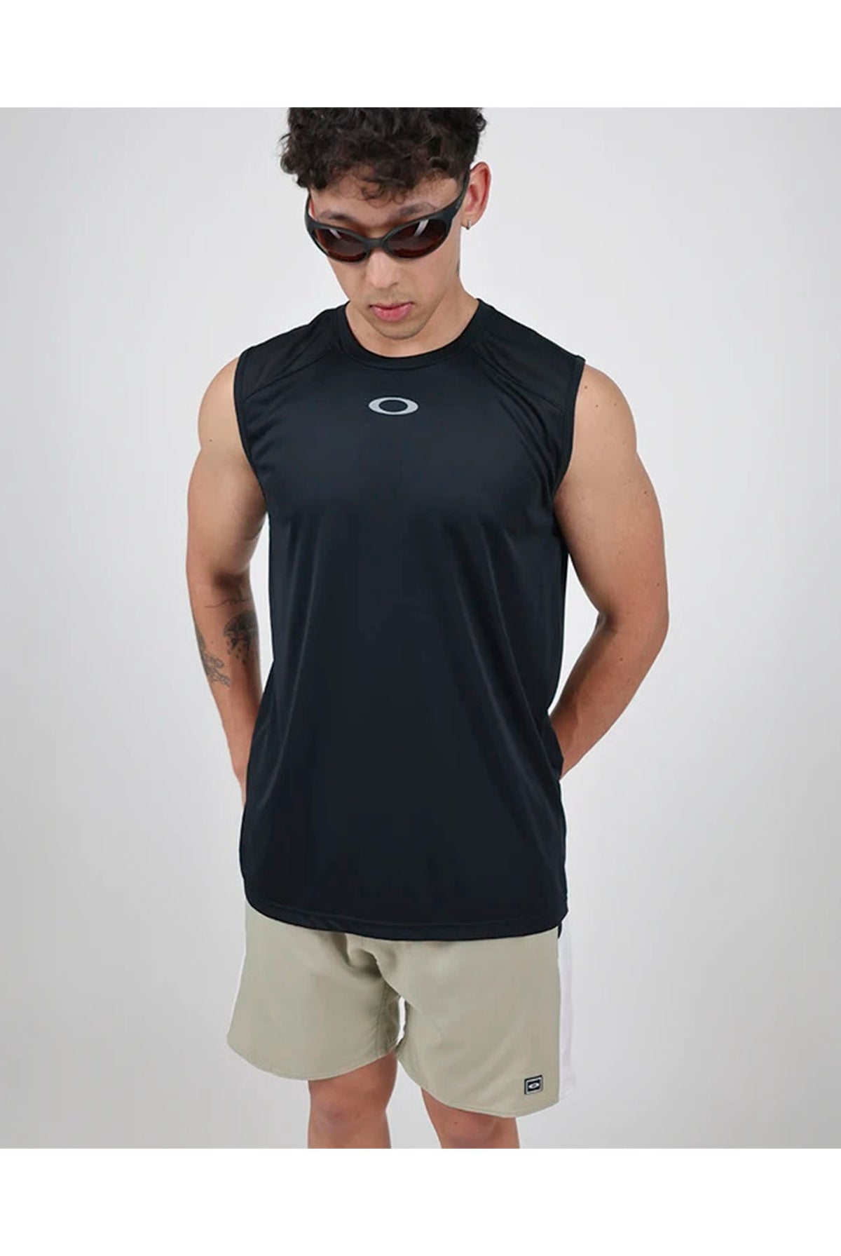 Camiseta Deportiva Oakley Trn Wave Tank Blackout