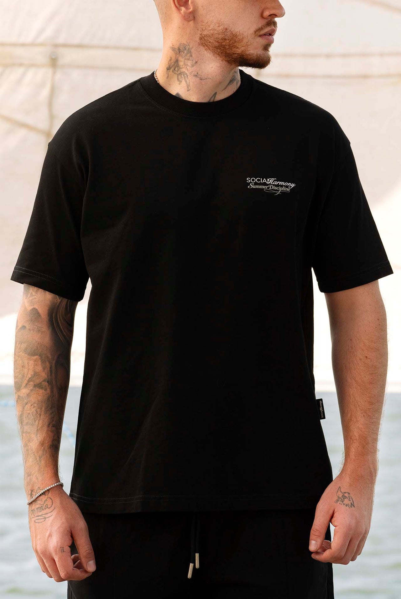Camiseta Social Harmony Black Storm