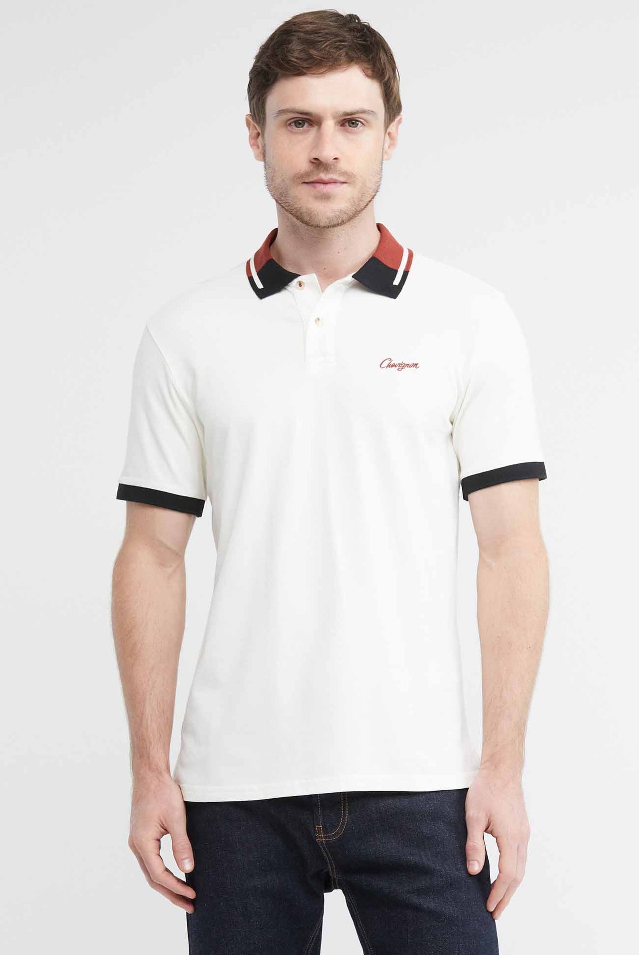 Camiseta Tipo Polo Chevignon Blanco 602E014-302