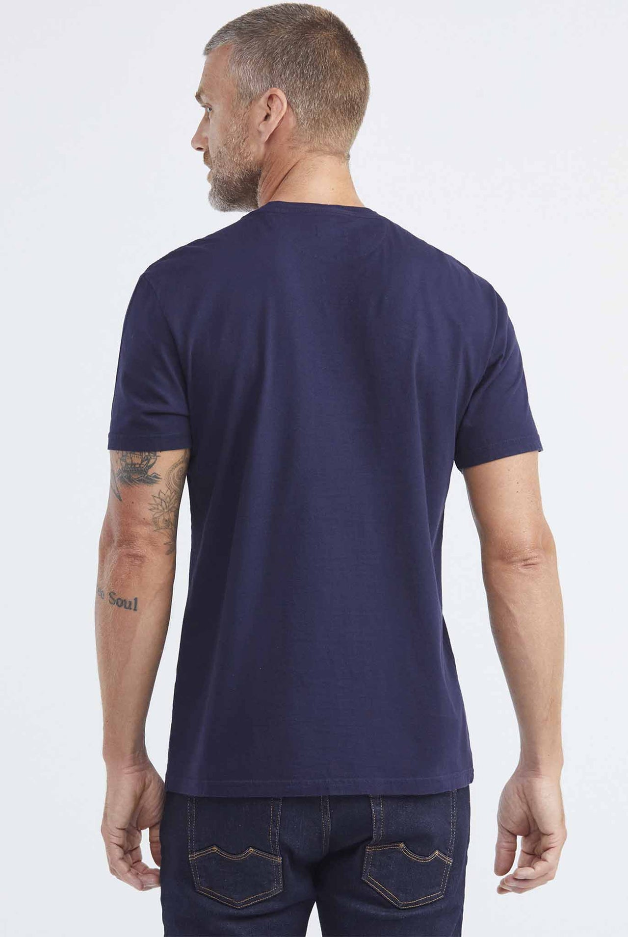 Camiseta Chevignon Slim Fit Cuello Redondo En Rib 063-642F001 Azul