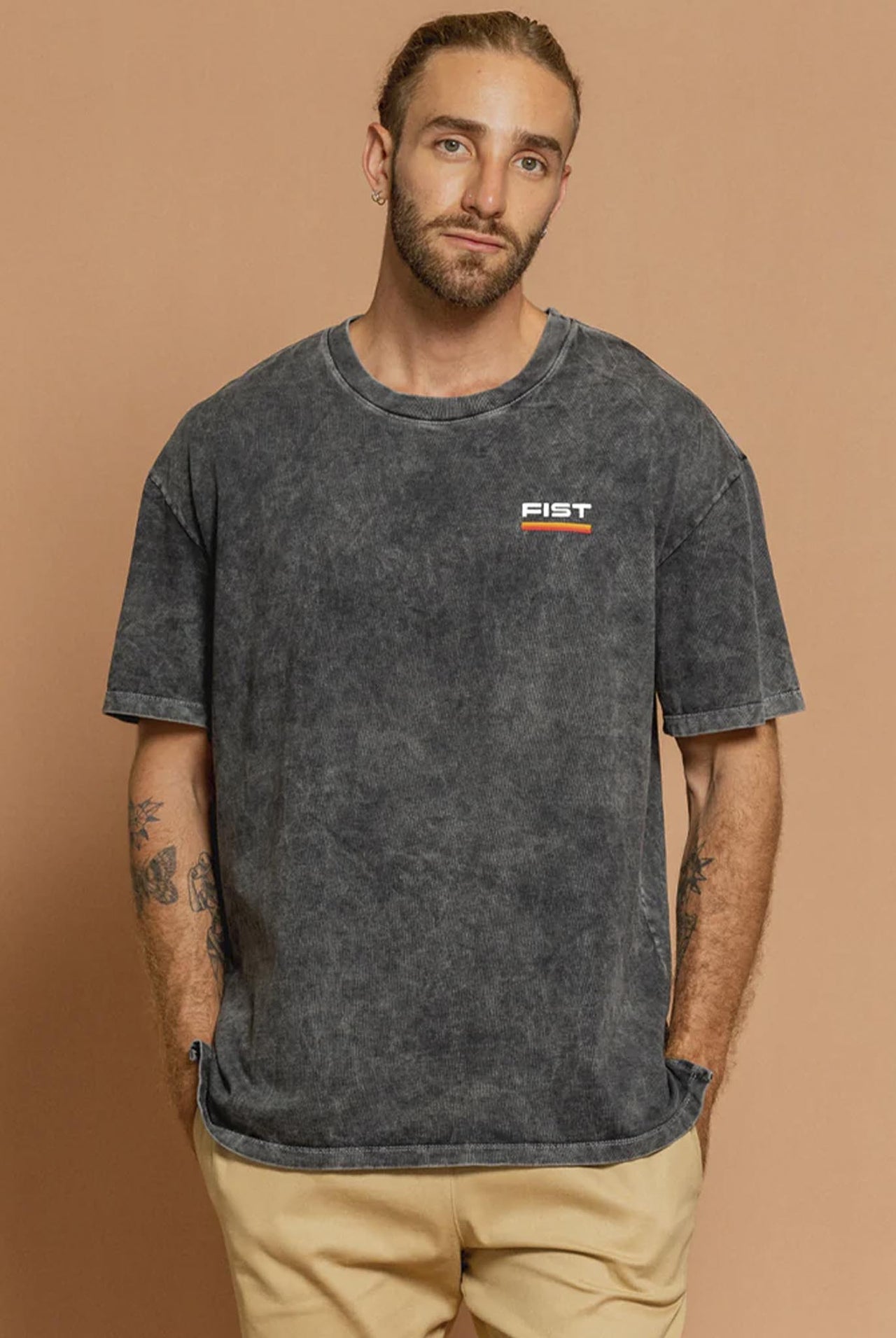 Camiseta Fist Oversized Offroad Asphalto Negro