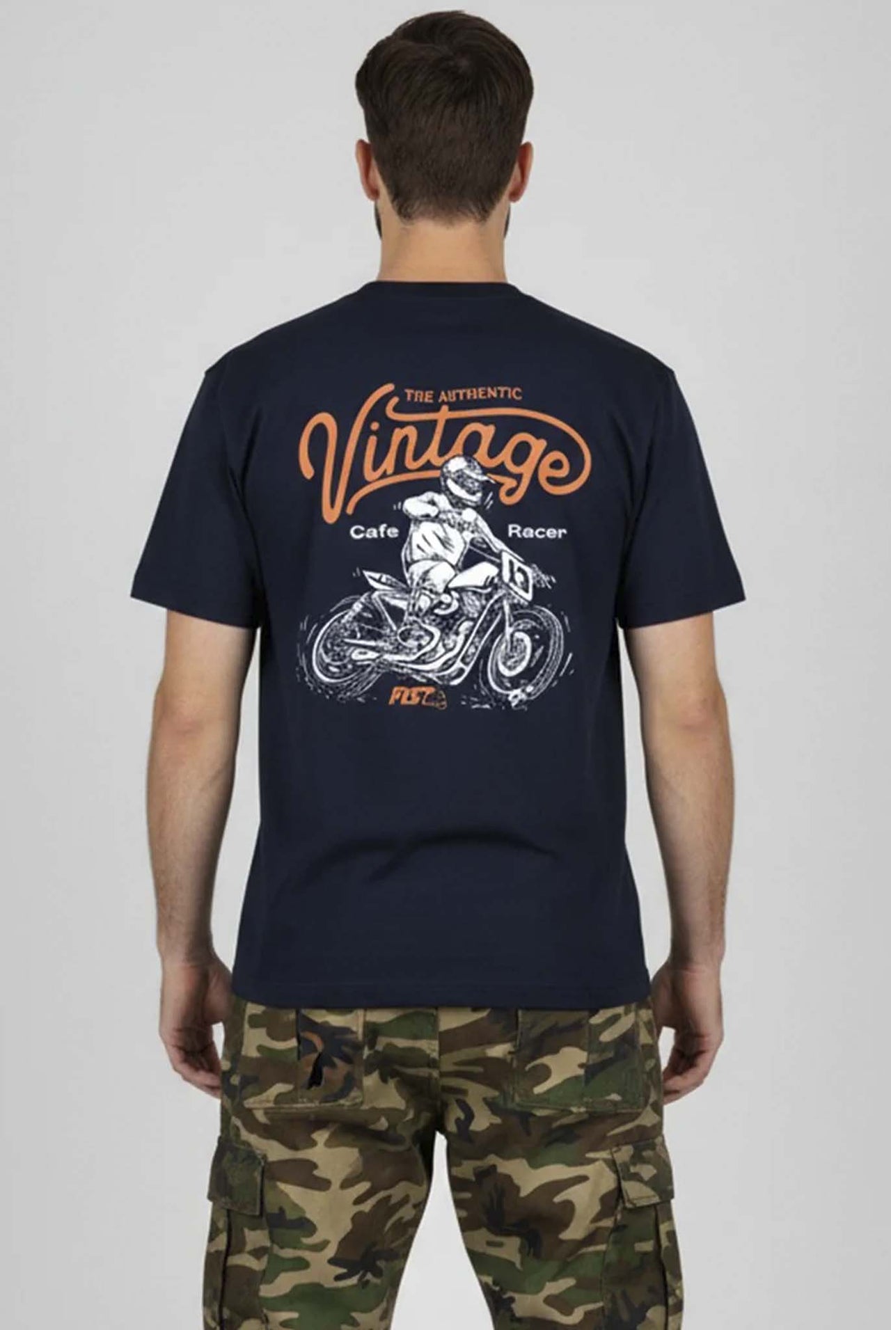 Camiseta Fist Retro Navy