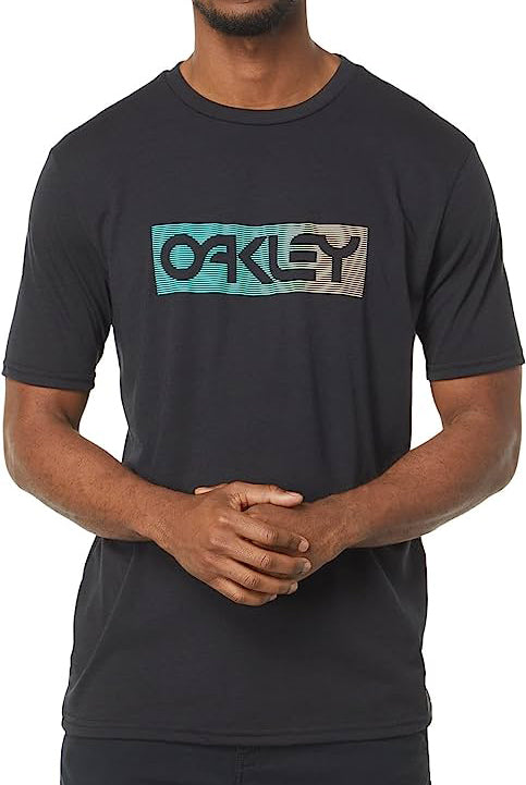 Camiseta Oakley Gradient Lines B1B Rc Blackout Green