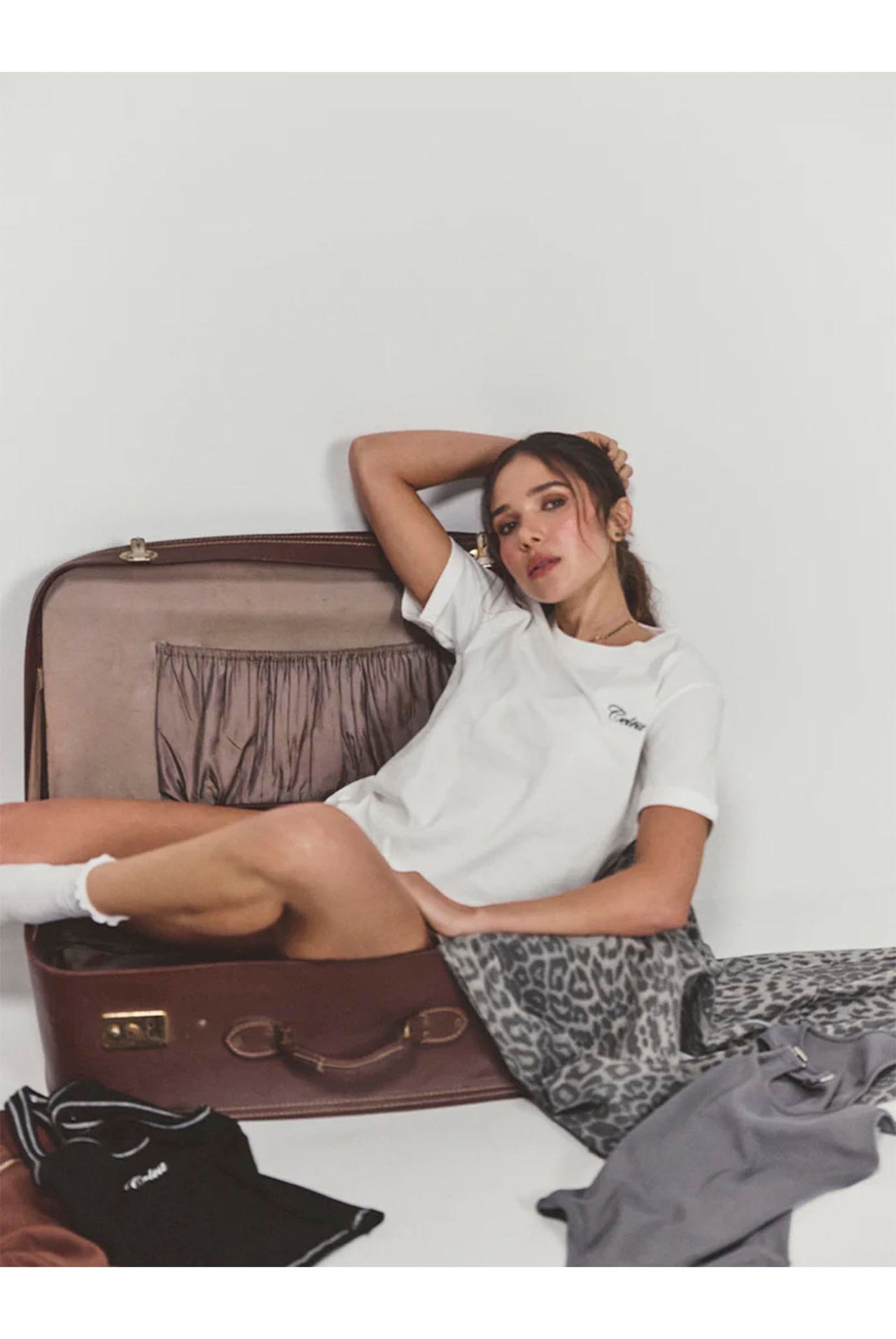 Camiseta Celeit Script Tee White