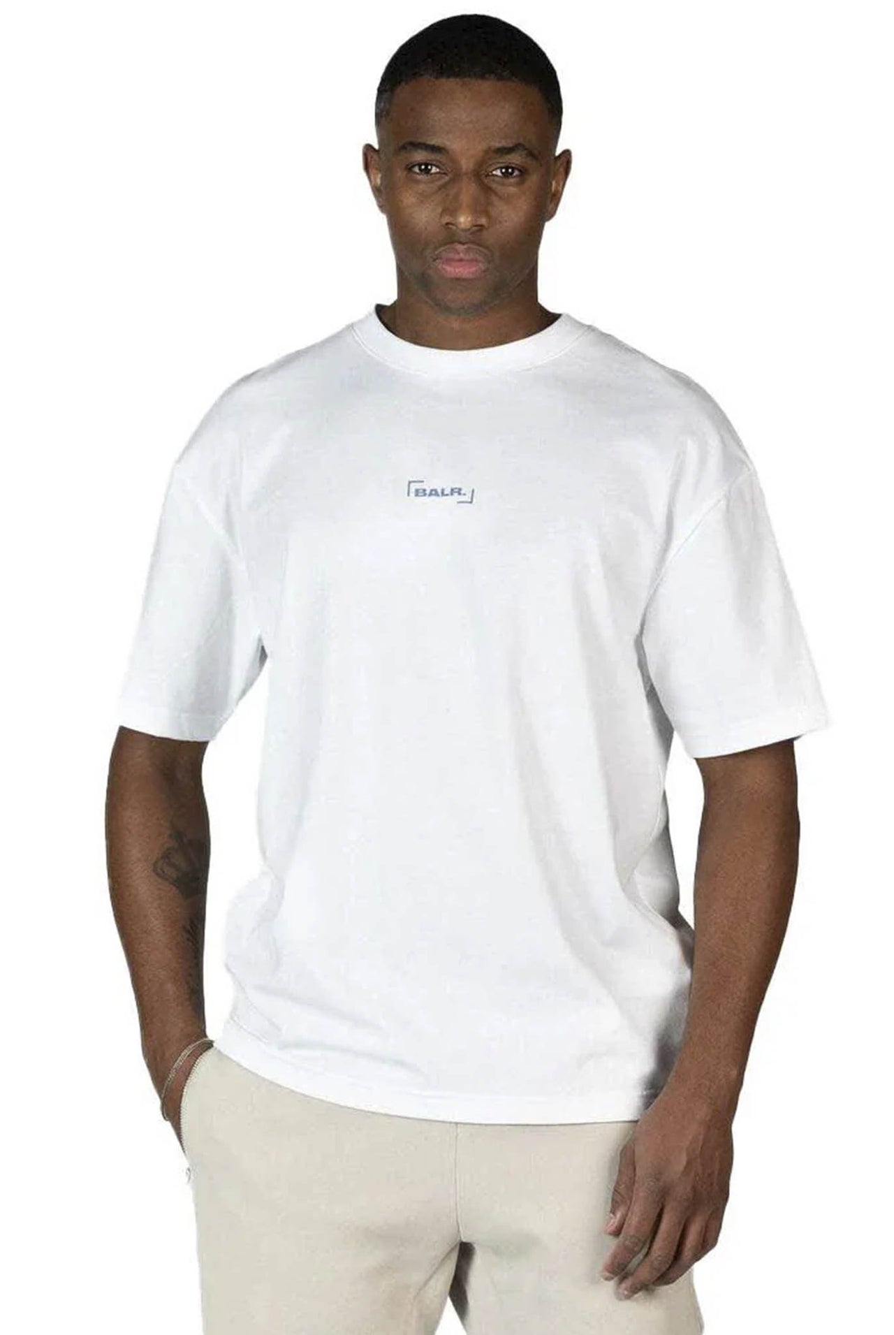 Camiseta Balr End To End Box Fit Bright White