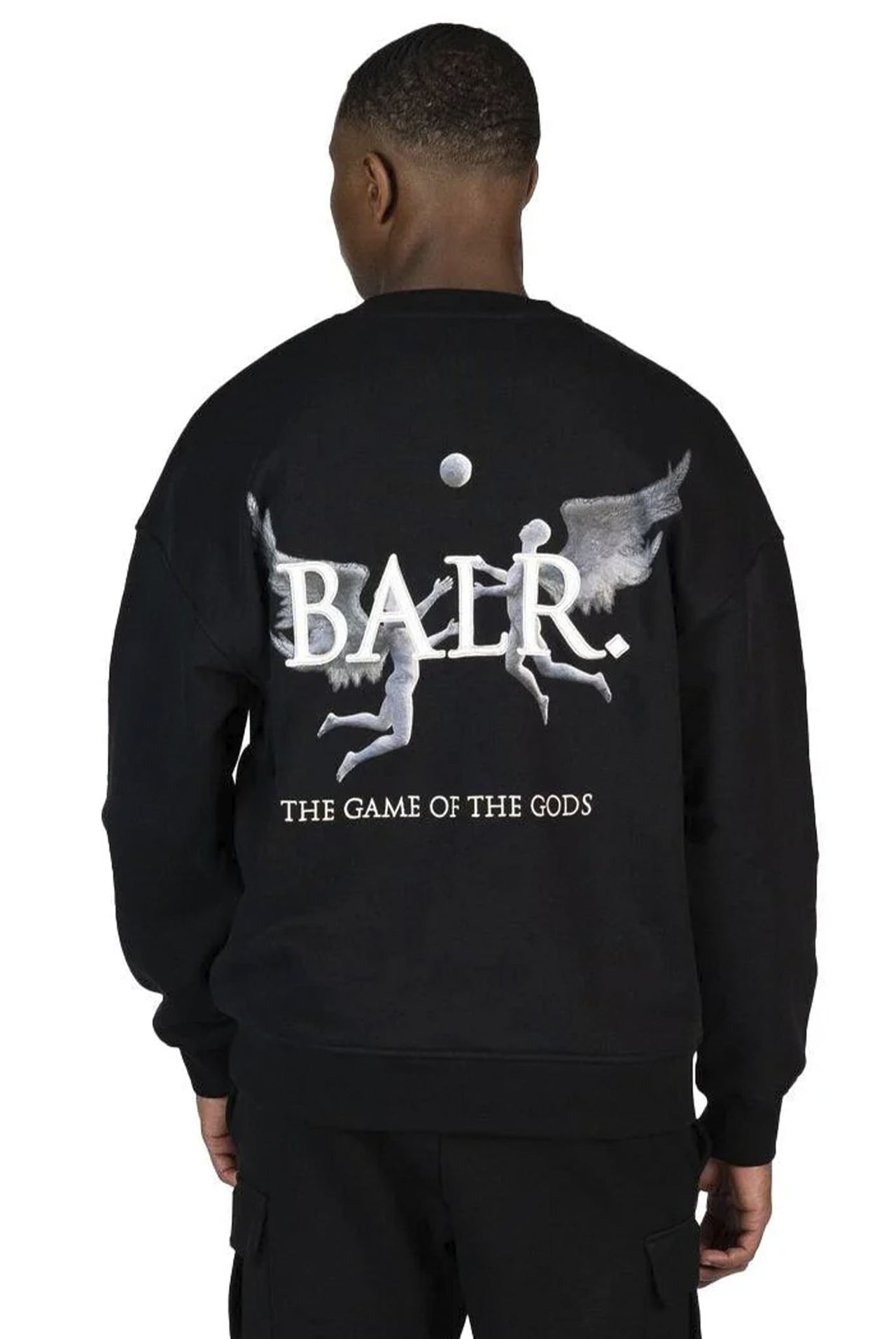 Buzo Balr Game of the Gods Box Fit Crewneck Jet Black