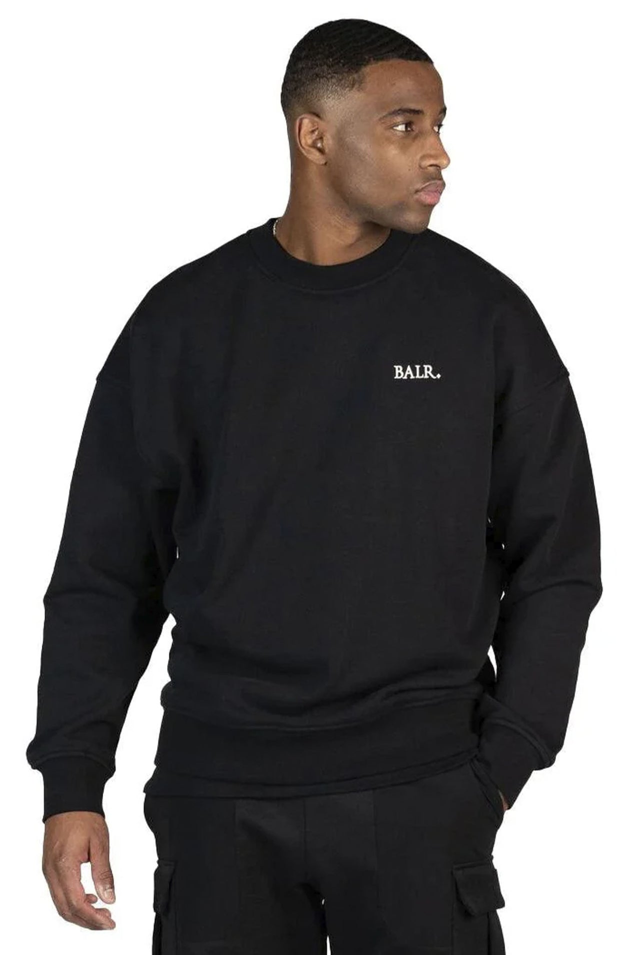 Buzo Balr Game of the Gods Box Fit Crewneck Jet Black